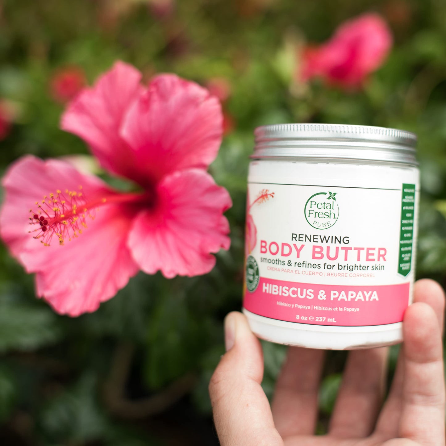 Petal Fresh Pure Perfecting Guava Nectar Körperbutter, Bio-Kokosnussöl, Arganöl, Sheabutter, fördert gesunde Haut, vegan und frei von Tierversuchen, 8 oz (Guava Nectar)