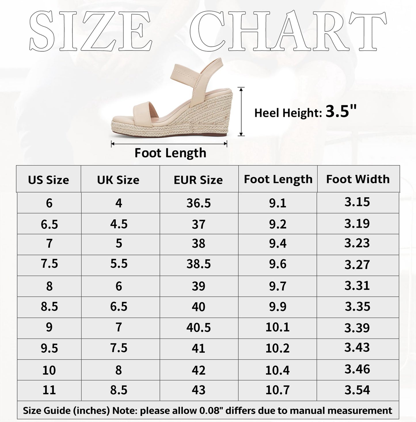Vepose Damen 881 Keilsandalen Elastischer Fesselriemen Espadrilles Plateau Offene Zehenpartie High Heel Stretch Textil Brautschuhe