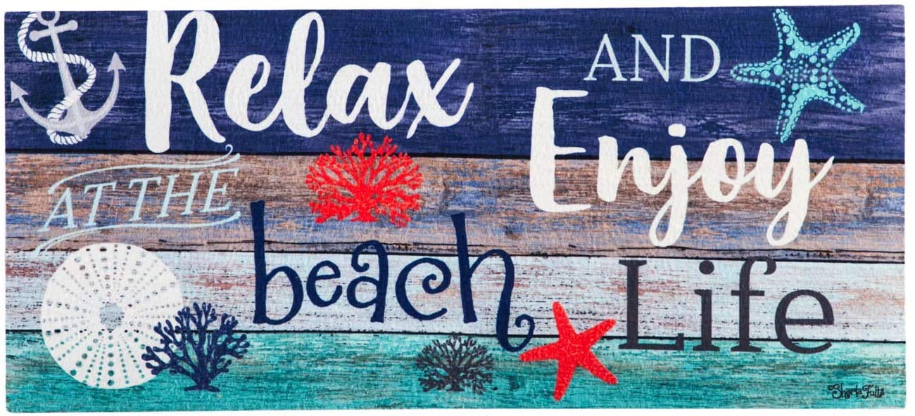 Evergreen Sassafras Bundle - Set mit 5 saisonalen austauschbaren Fußmatten für den Eingangsbereich | Für drinnen und draußen | 22 x 10 Zoll große Fußmatten und 28 x 16 Zoll großes Tablett | Rutschfeste Rückseite | Niedriges Profil | Heimdekor