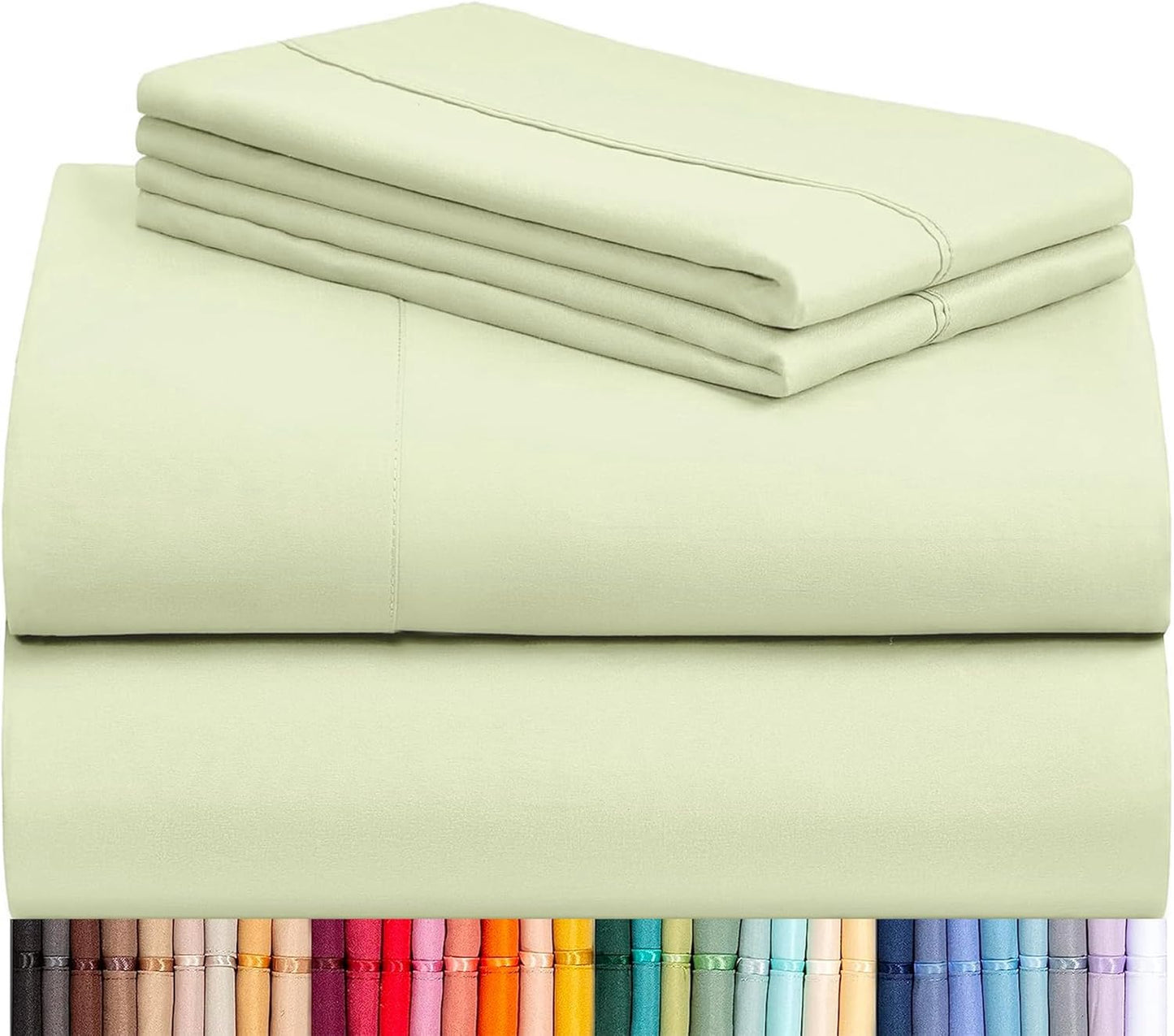 LClub Luxury 4-Piece Cooling Microfiber Sheet Set