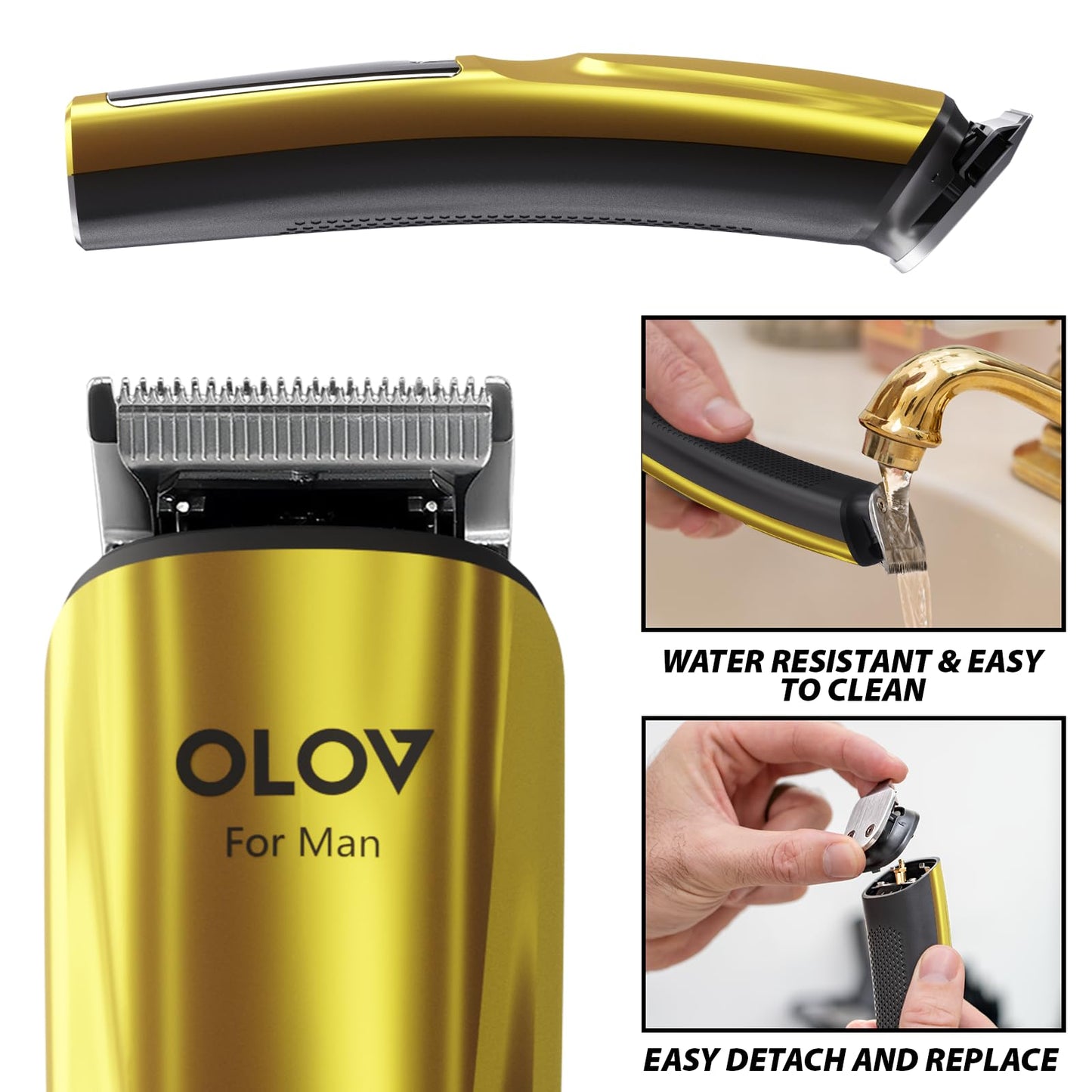 Beard Trimmer, 21 Piece All-in-One Mens Grooming Kit and Hair Clipper, Nose, Ear,Body and Face, Electric Razor with USB Recharge Dock