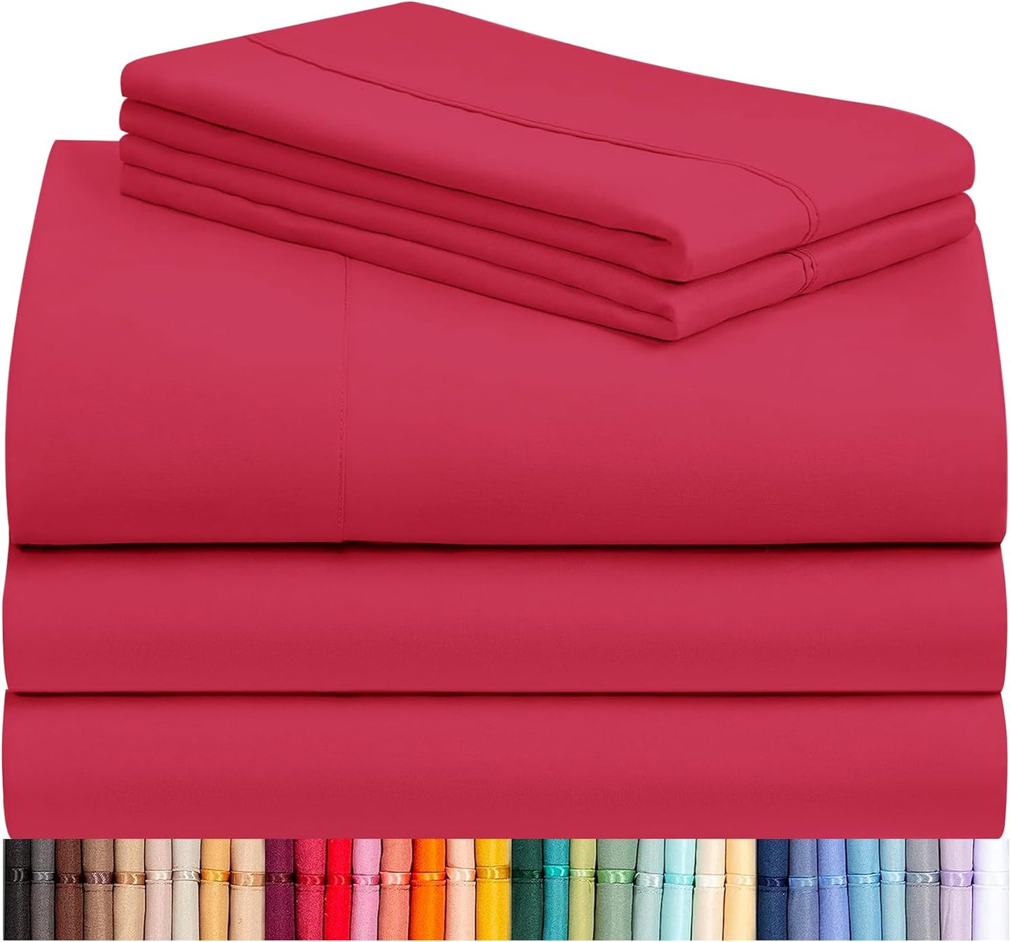 LClub Luxury 4-Piece Cooling Microfiber Sheet Set