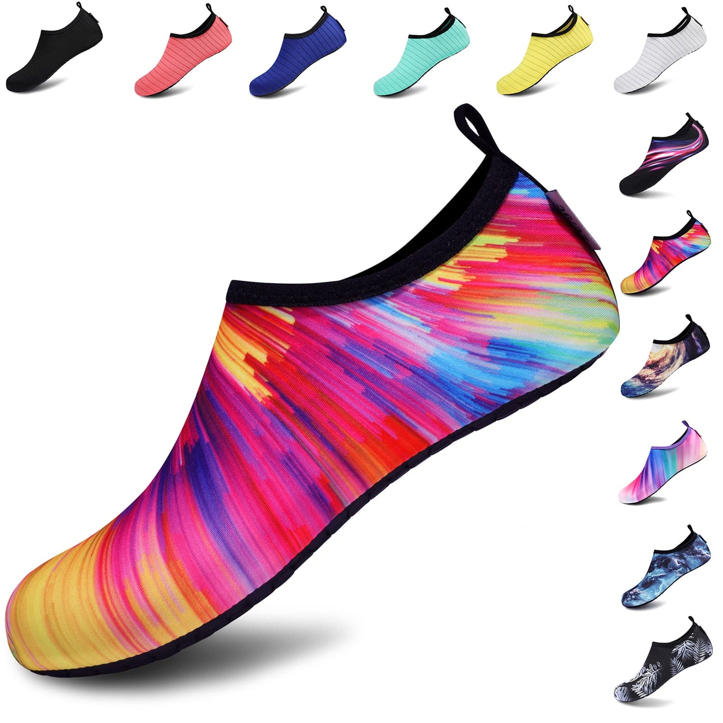 Chaussures de sports nautiques VIFUUR, chaussettes de yoga aquatiques à séchage rapide, pieds nus, à enfiler pour hommes et femmes