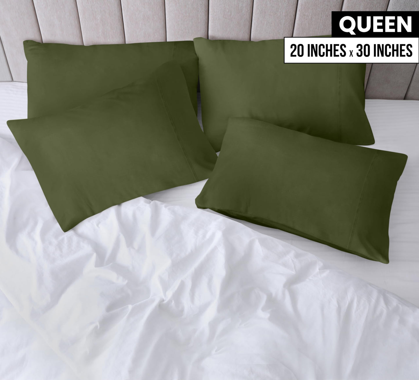 Utopia Bedding Pillow Cases - Envelope Closure - Soft Brushed Microfiber Fabric - Shrinkage and Fade Resistant Pillow
