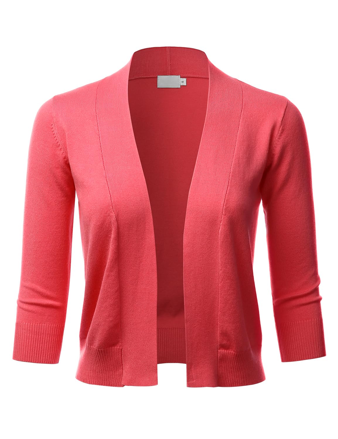 LALABEE Damen-Bolero, klassisch, 3/4-Ärmel, vorne offen, kurz, Cardigan, Shrugs für Kleider (S~XXL)