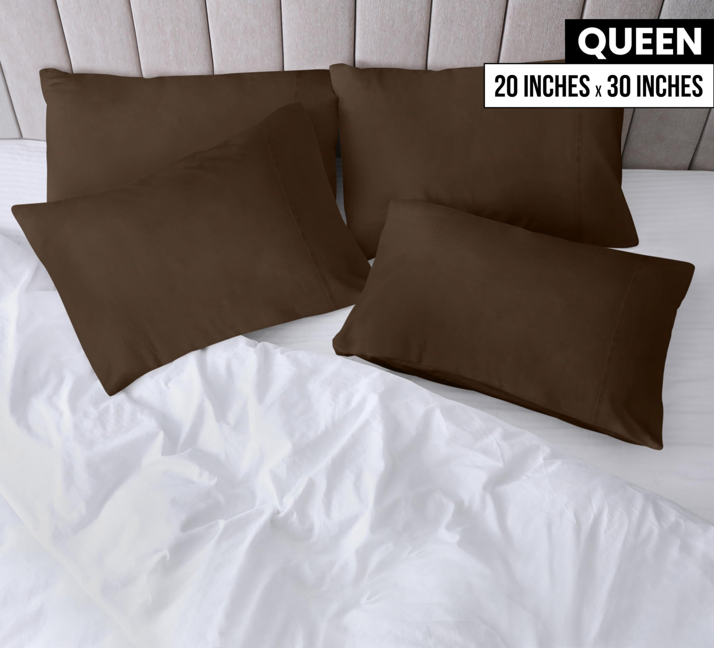 Utopia Bedding Pillow Cases - Envelope Closure - Soft Brushed Microfiber Fabric - Shrinkage and Fade Resistant Pillow