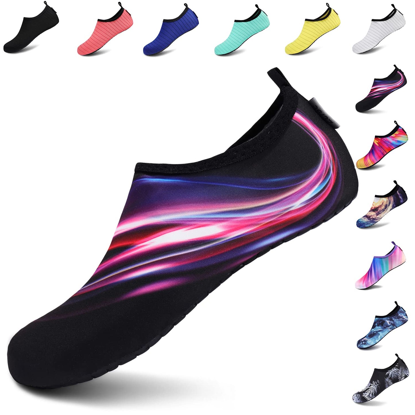 Chaussures de sports nautiques VIFUUR, chaussettes de yoga aquatiques à séchage rapide, pieds nus, à enfiler pour hommes et femmes