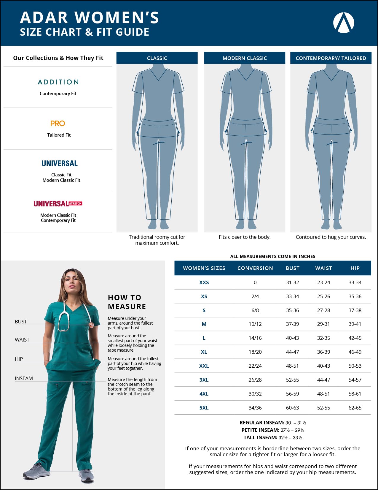 Ensemble de gommage Adar Addition Go-Basic pour femme - Haut de gommage slim à col en V et pantalon de gommage cargo skinny