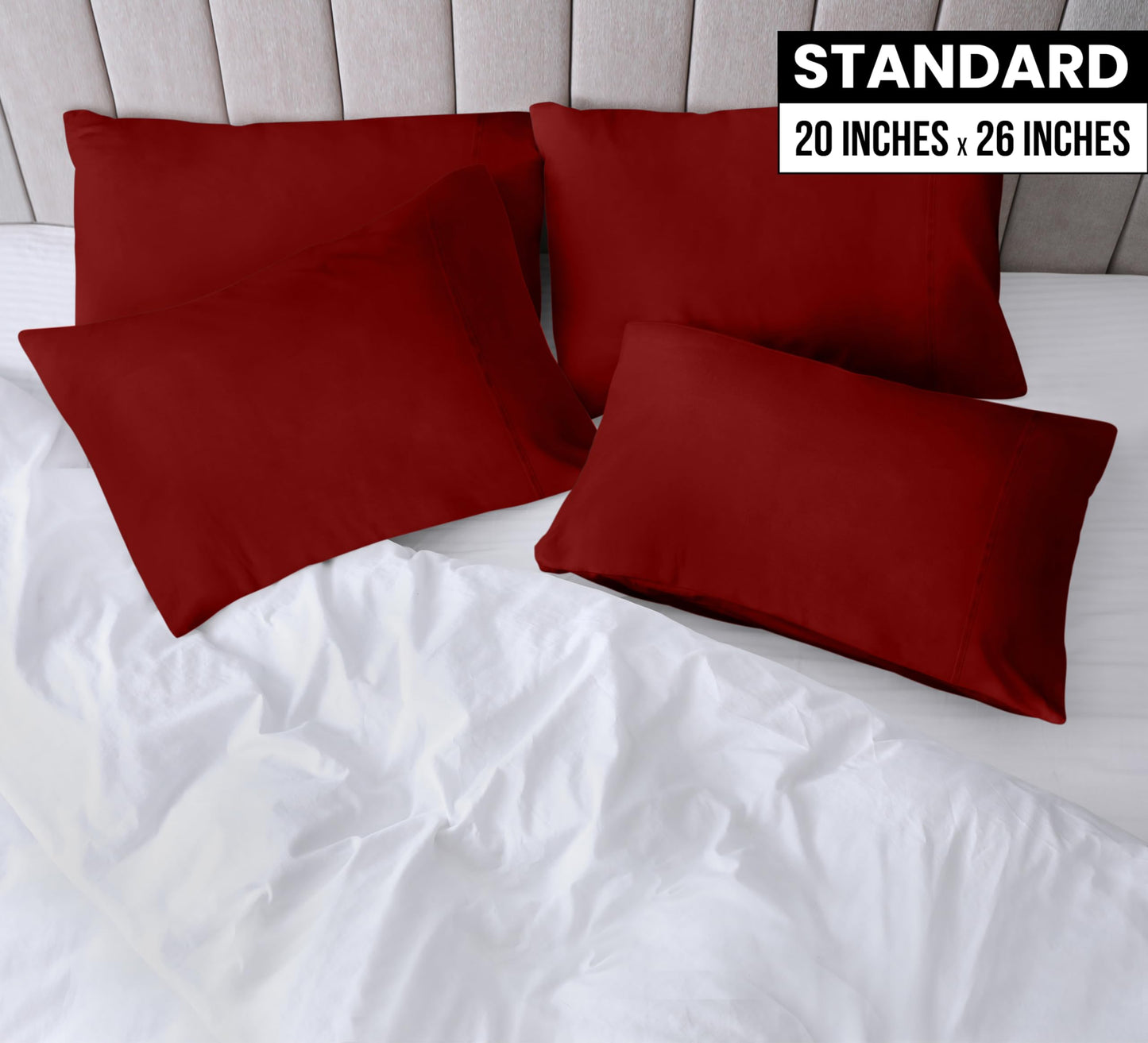 Utopia Bedding Pillow Cases - Envelope Closure - Soft Brushed Microfiber Fabric - Shrinkage and Fade Resistant Pillow