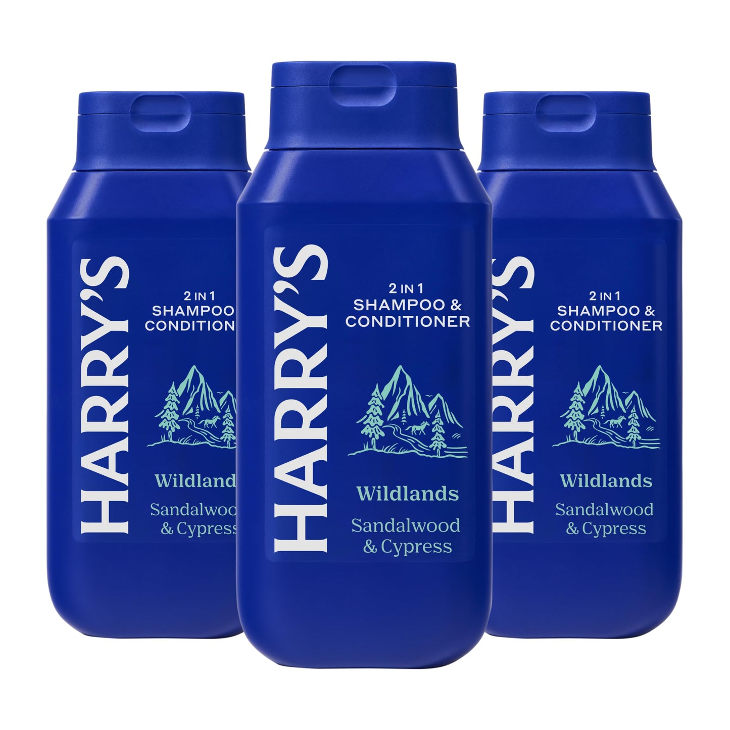 Harry's Men's 2 in 1 Shampoo and Conditioner for All Hair Types - Aspen - (3 Pack) 14 fl oz - No Parabens or Sulfates