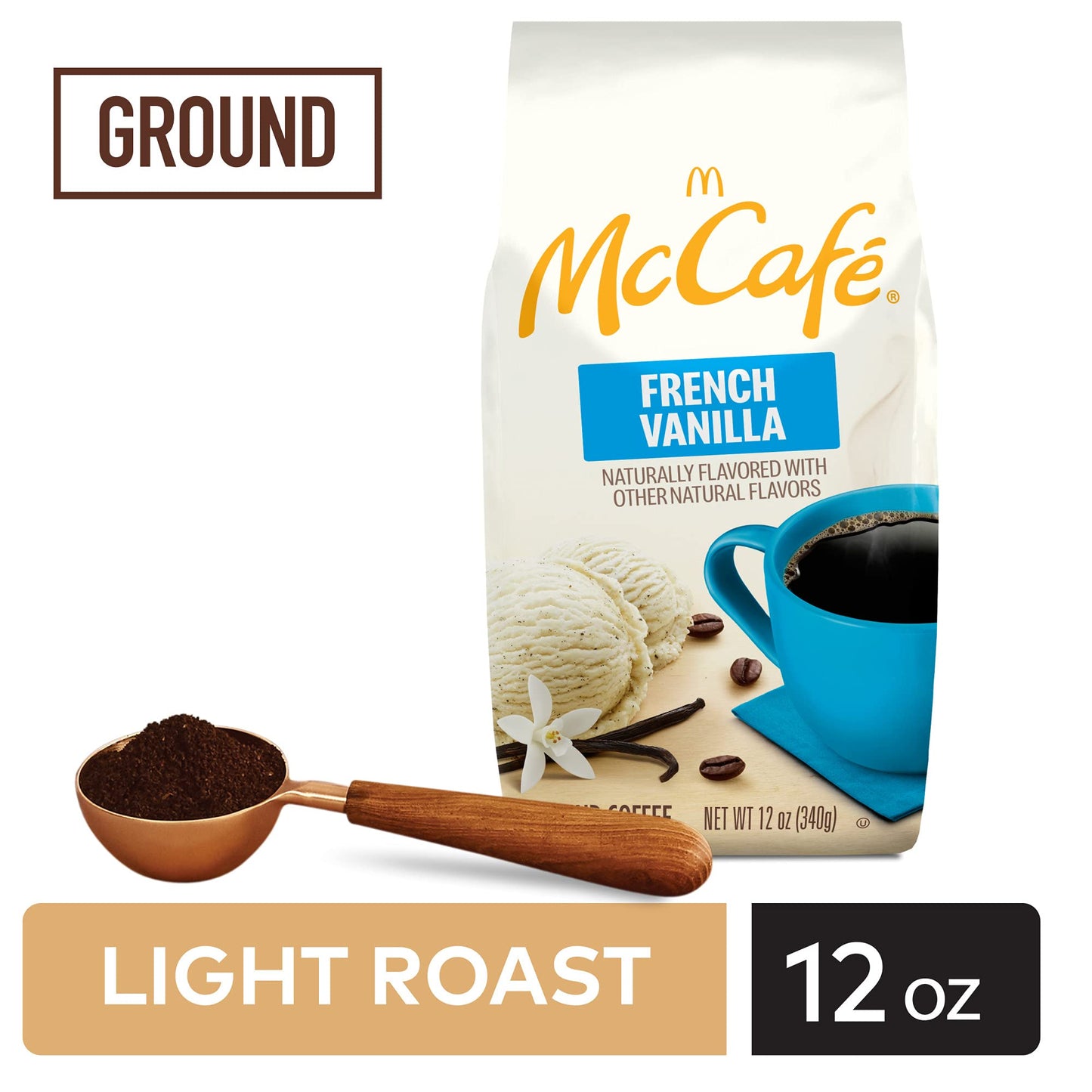McCafe Colombian, Medium-Dark Roast Ground Coffee, 12 oz Bag