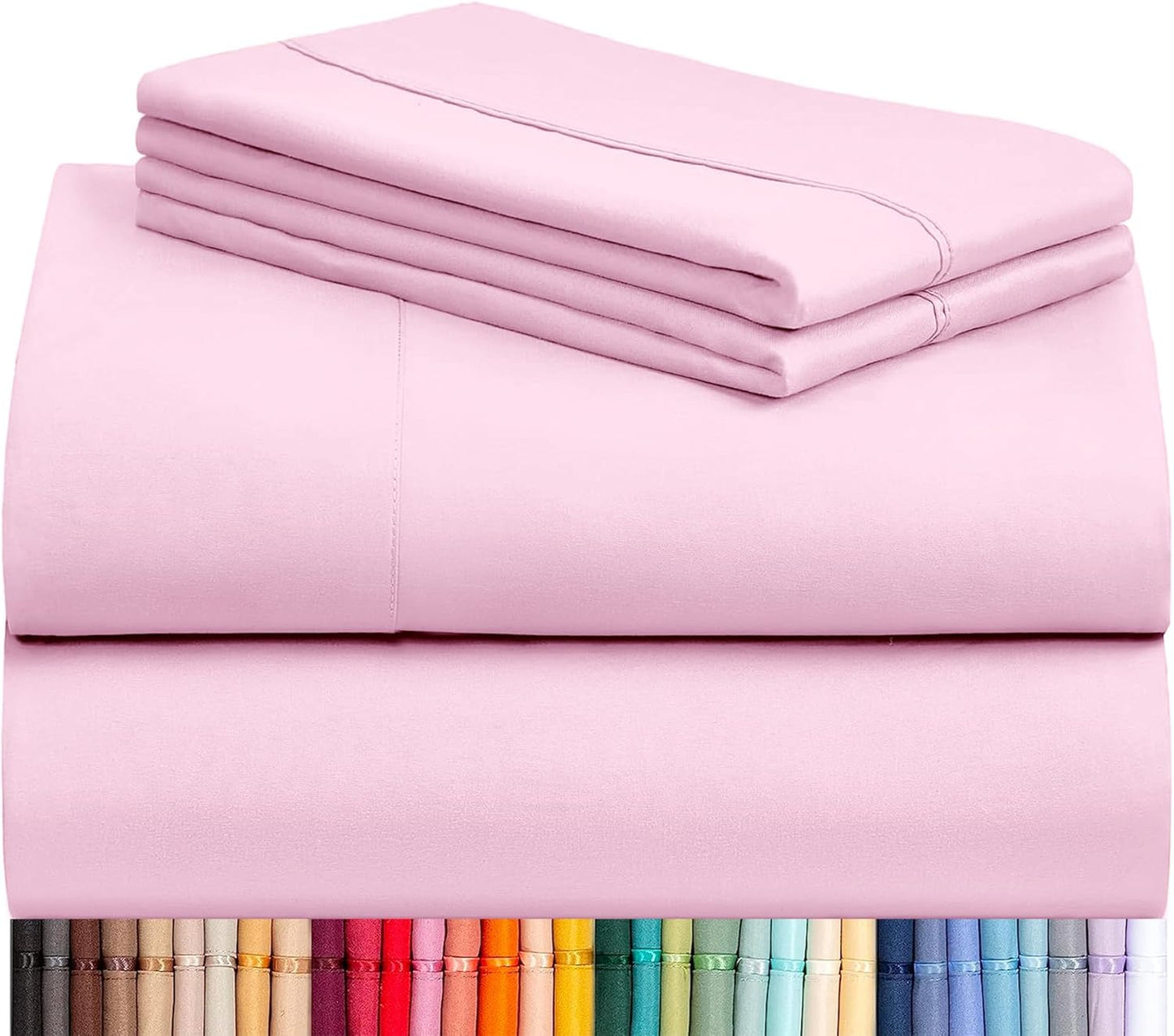 LClub Luxury 4-Piece Cooling Microfiber Sheet Set