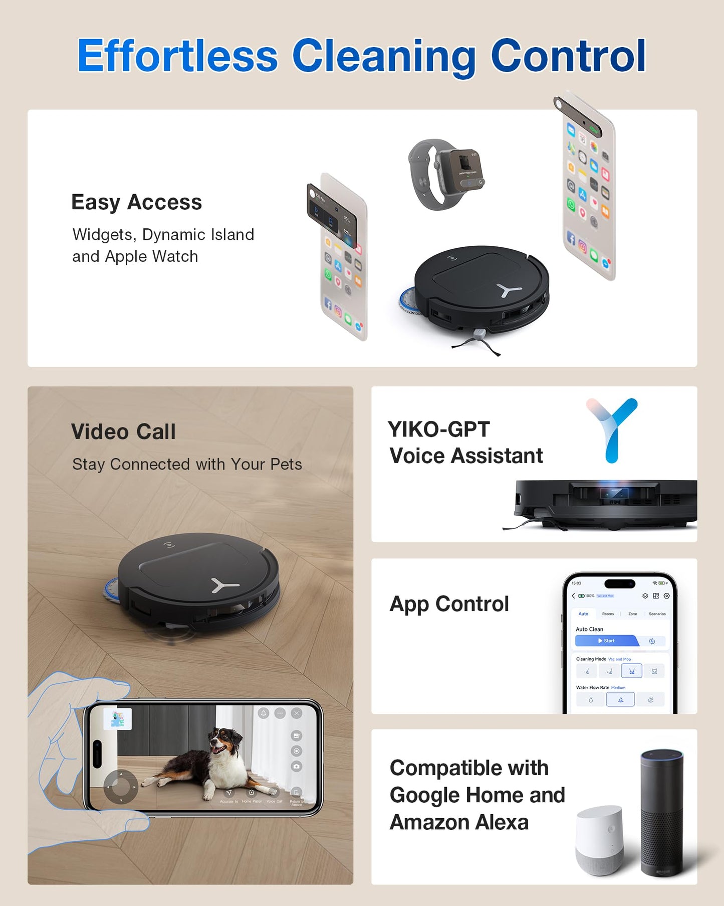 ECOVACS DEEBOT T50 MAX PRO Omni Robot Vacuum and Mop, 18,500Pa Suction, 18mm Auto-Lift, ZeroTangle &TruEdge 2.0, AIVI 3.0 Obstacle Avoidance, Auto Hot Water Mop Wash/Dry/Refill, Self-Emptying