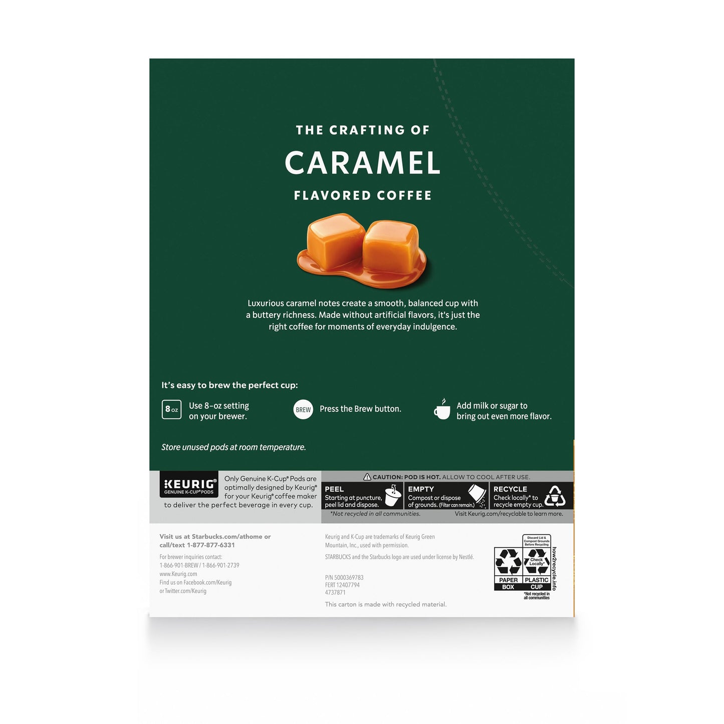 Starbucks K-Cup-Kaffeepads, natürlich aromatisiertes Kaffee-Vielfaltspaket für Keurig-Kaffeemaschinen, 100 % Arabica, 1 Schachtel (40 Pads)
