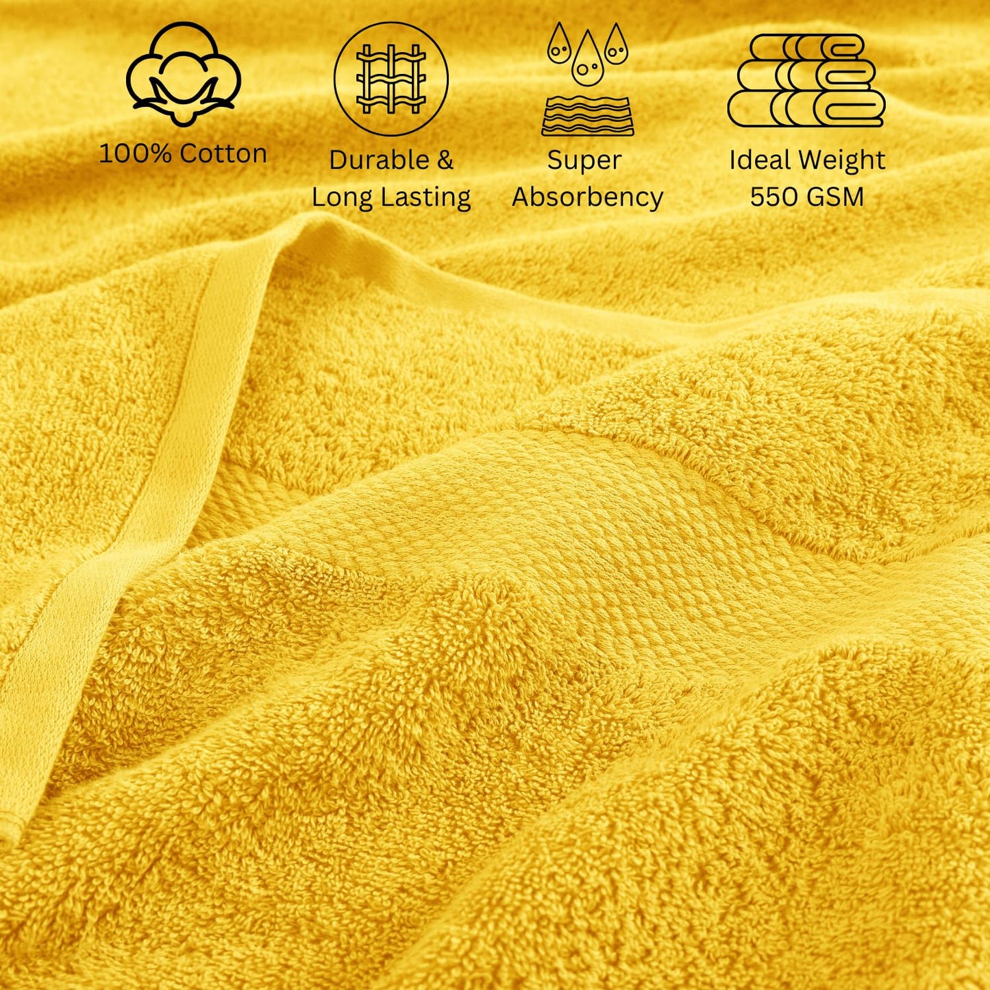 LANE LINEN 24-teiliges Badezimmerhandtuch-Set – 100 % Baumwolle, Badetuch-Sets, 4 Badetücher extragroß, 2 Badelaken, 6 Handtücher fürs Badezimmer, 8 Waschlappen, 4 Fingerkuppen-Handtücher – weiße Handtücher