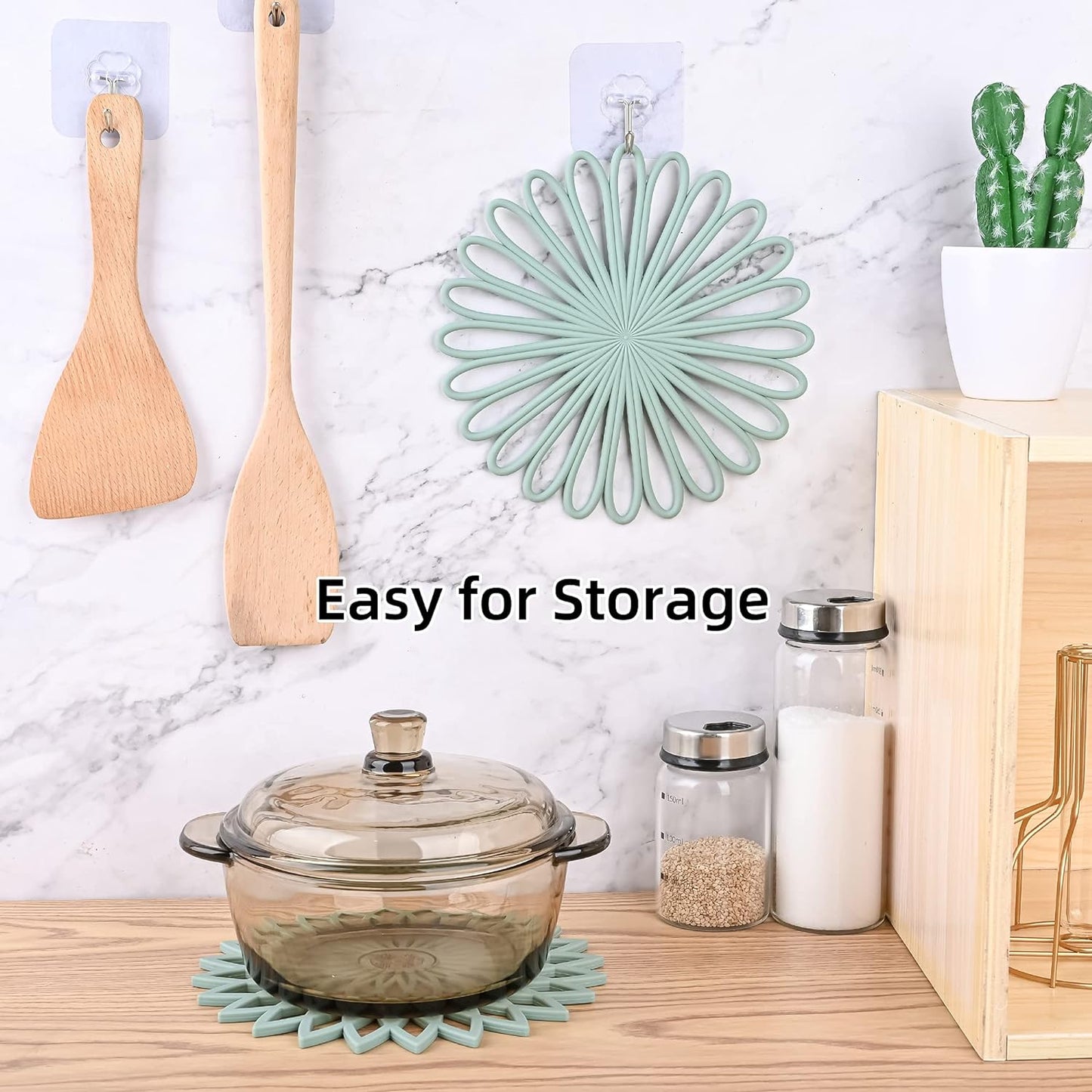 Smithcraft Silicone Trivet Mats – Set of 6 Heat-Resistant Pads for Hot Dishes, Pots & Pans