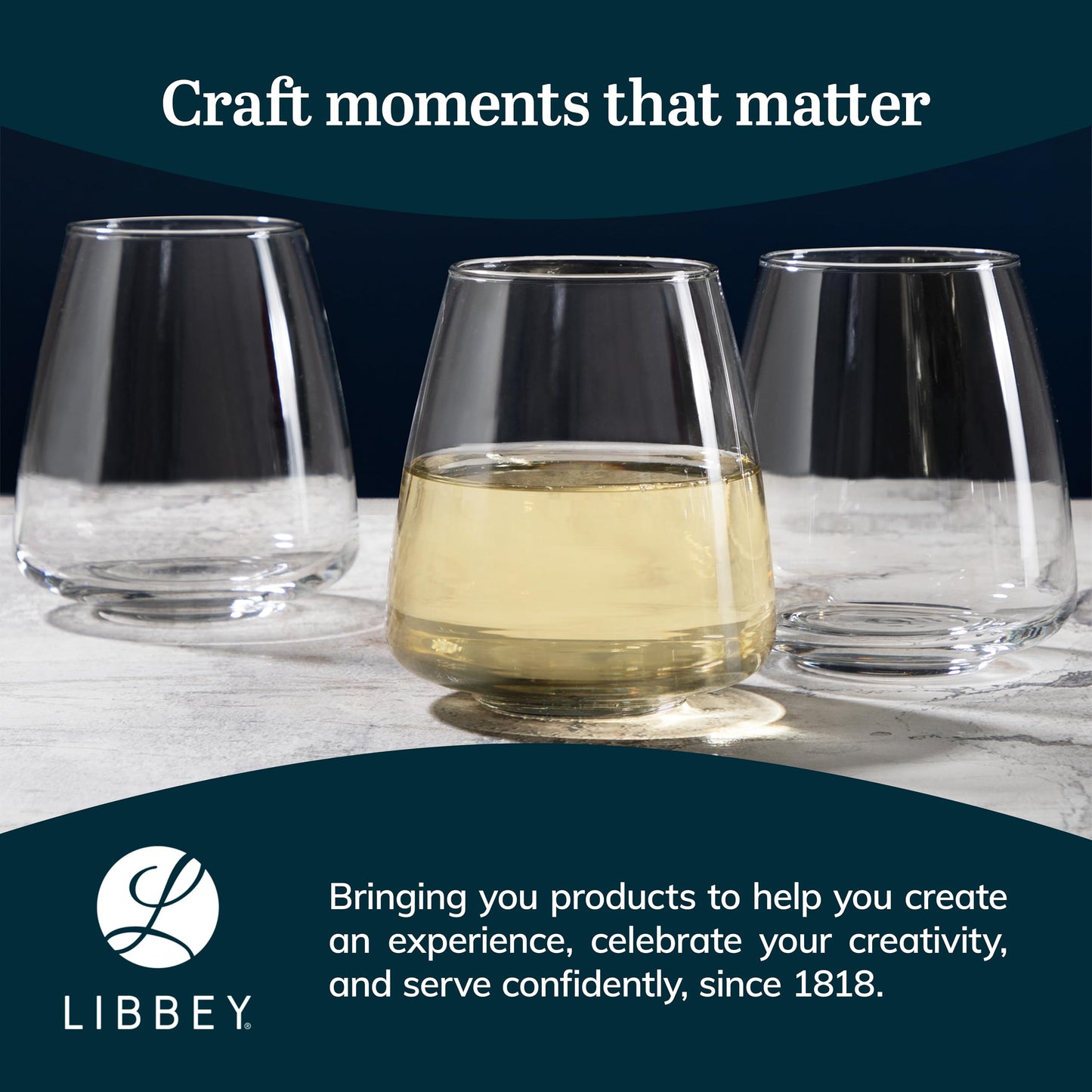 Libbey Vina Red Balloon Wine Glasses, 18.25 Oz Elegant Large Red Wine Glasses Set of 6, Long Stem Glass Wine Glasses for Weddings, Birthdays, and More