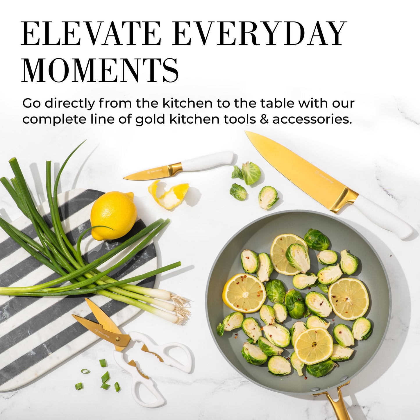 Copper Knife Set with Block - 14 PC Self Sharpening Knife Block Set