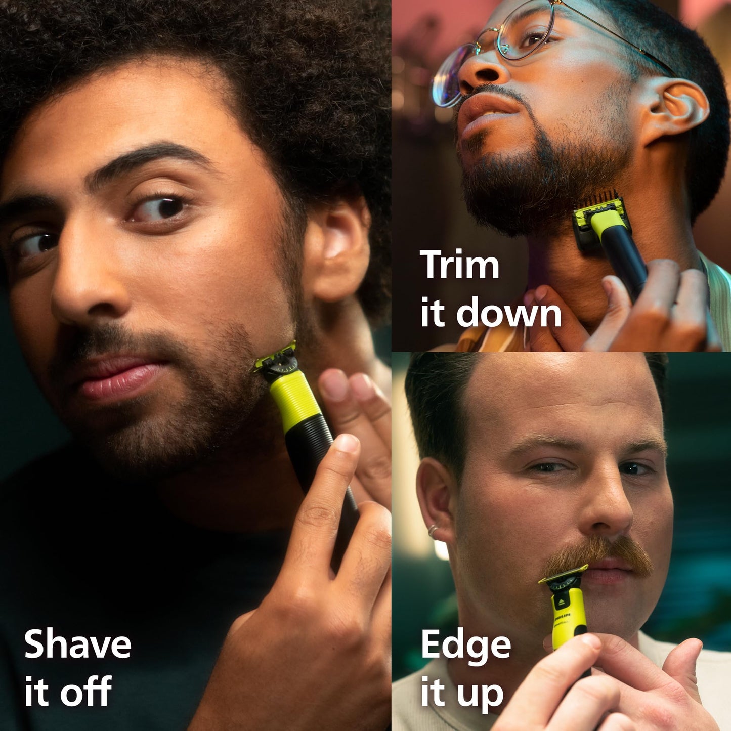 Philips Norelco OneBlade 360 Hybrid Face, Electric Beard Trimmer and Shaver, with 360 Blade Technology, 1x 360 Blade for Face, 5in1 Adjustable Comb, Model QP2724/90