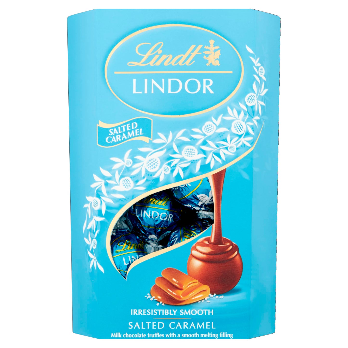 Lindt LINDOR Milk Chocolate Candy Truffles, Milk Chocolate with Smooth, Melting Truffle Center, 25.4 oz., 60 Count