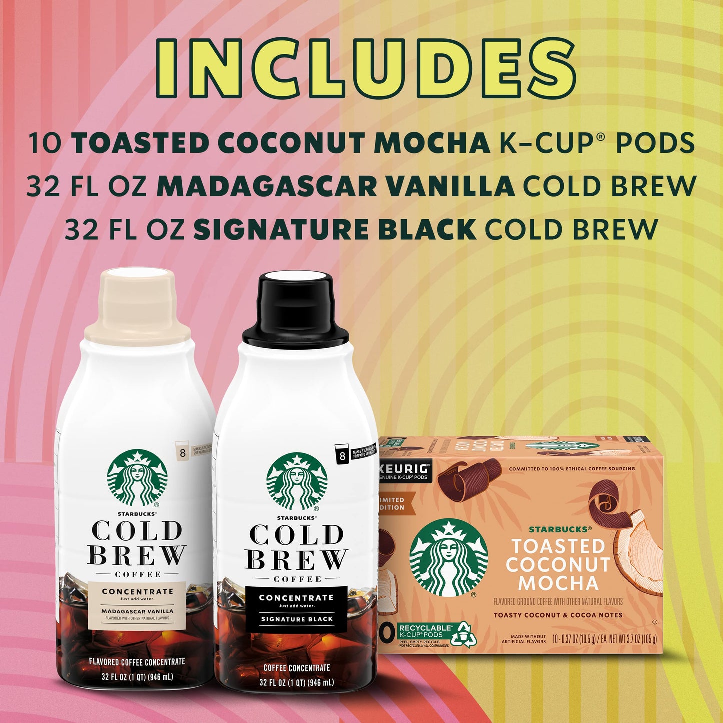 Starbucks K-Cup-Kaffeepads, natürlich aromatisiertes Kaffee-Vielfaltspaket für Keurig-Kaffeemaschinen, 100 % Arabica, 1 Schachtel (40 Pads)