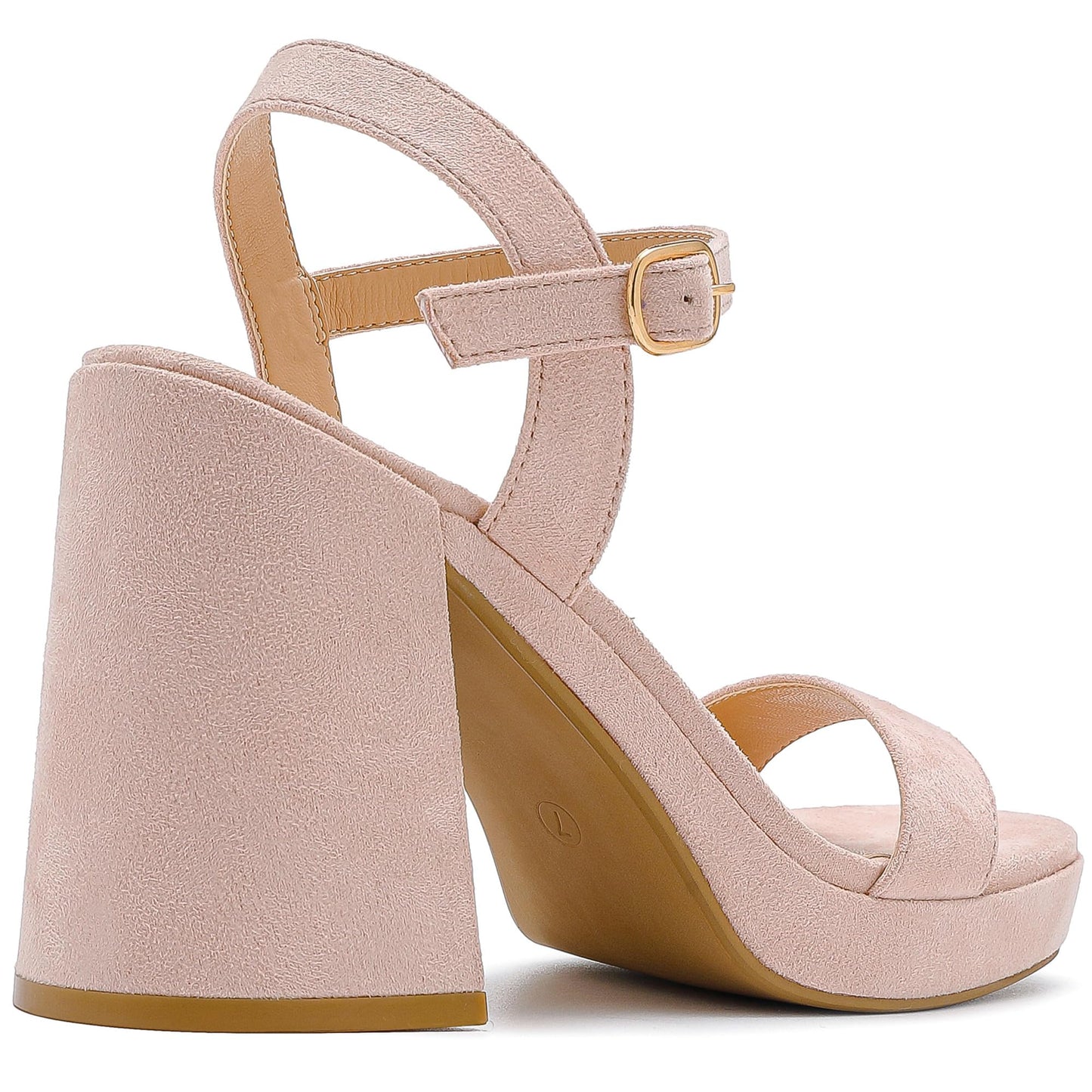 Platform Sandals Women Fashion Block Chunky Heeled Sandals Open Toe High Heels Evening Wedding Party Prom Dance Summer Ankle Strap Dress Shoes