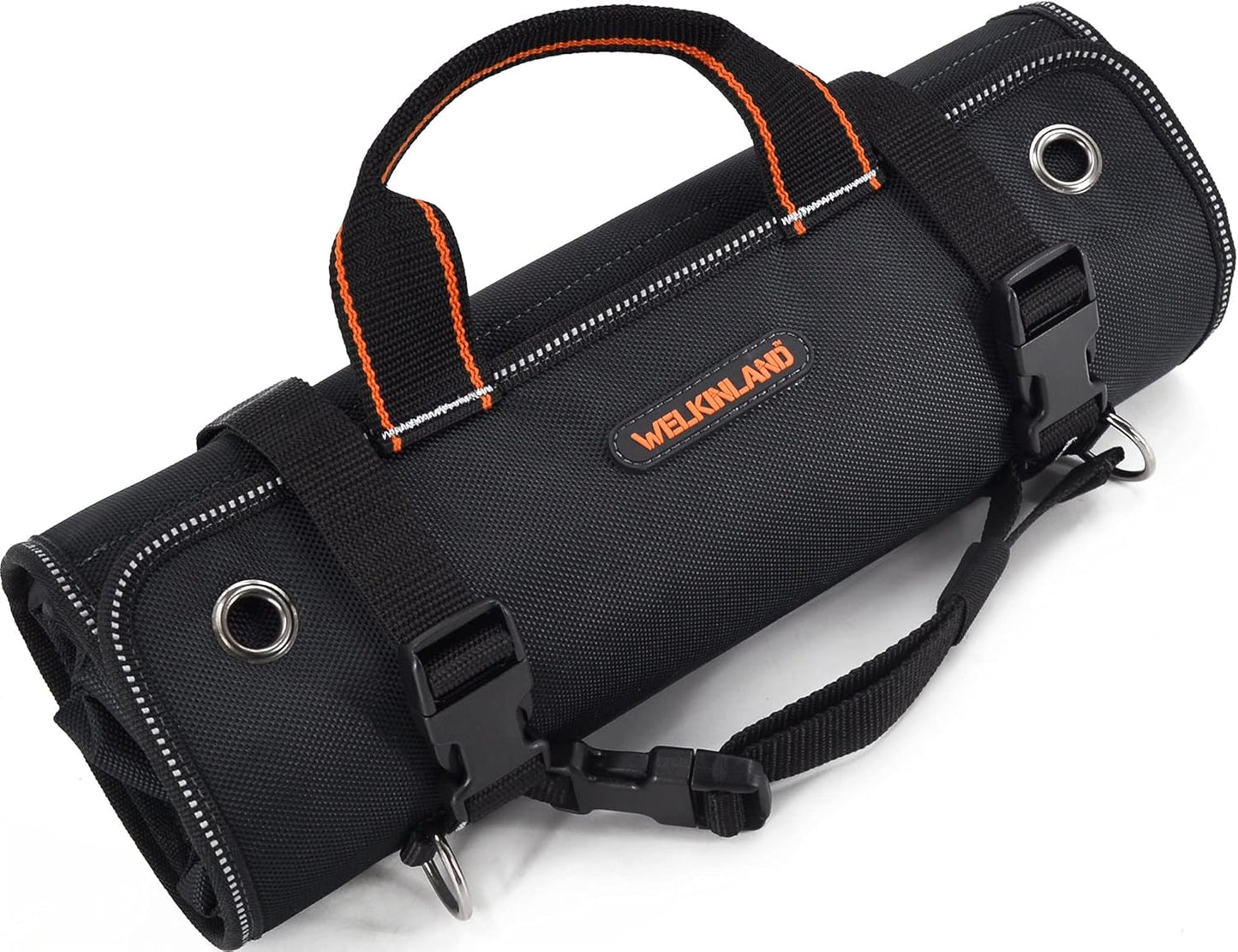 WELKINLAND Men's tool roll, Tool roll up bag, Roll up tool bag, Tool roll organizer, Mechanic Tool roll bags, Motorcycle tool roll bag, Wrench roll up pouch, Electricians wrench roll for car