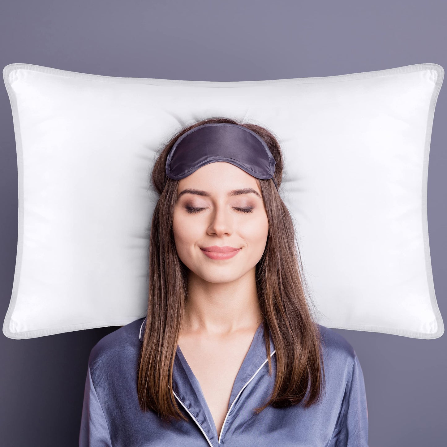 Utopia Bedding Bettkissen zum Schlafen (weiß), Queen Size, 2er-Set, Hotelkissen, Kühlkissen für Seiten-, Rücken- oder Bauchschläfer