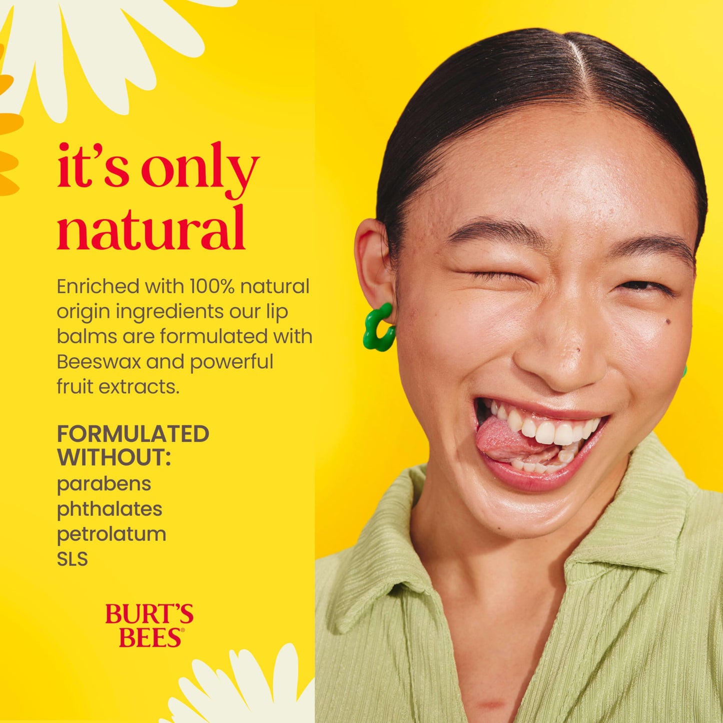 Lip Balm - Beeswax, Strawberry, Coconut and Pear, and Vanilla Bean, With Responsibly Sourced Beeswax, Tint-Free, Natural Origin Lip Treatment, 4 Tubes, 0.15 oz.