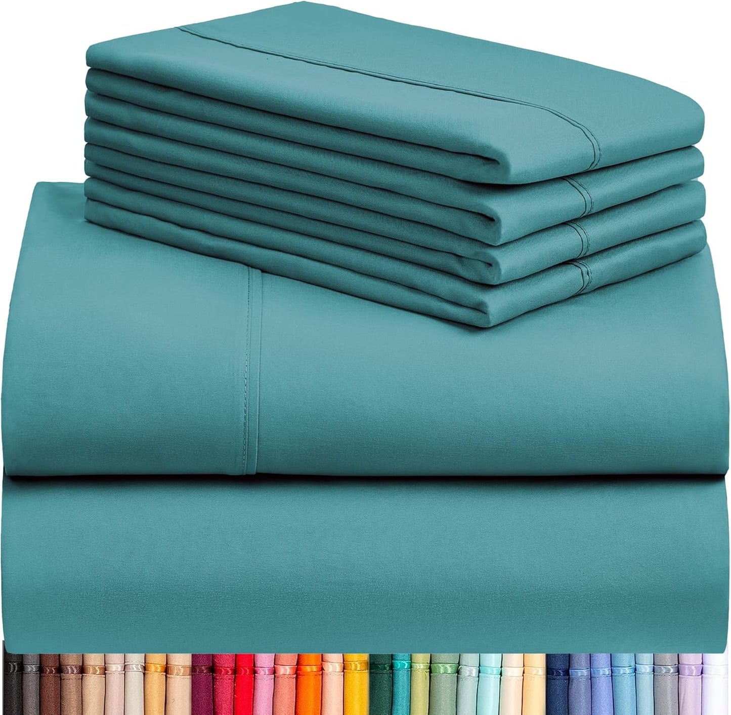 LClub Luxury 4-Piece Cooling Microfiber Sheet Set
