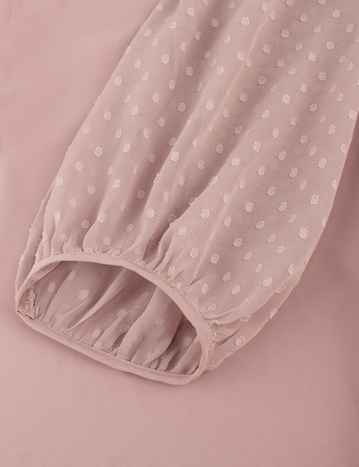 Bebonnie Damen Chiffonbluse mit Laternenmuster, 3/4-Ärmel, lässig, locker, V-Ausschnitt