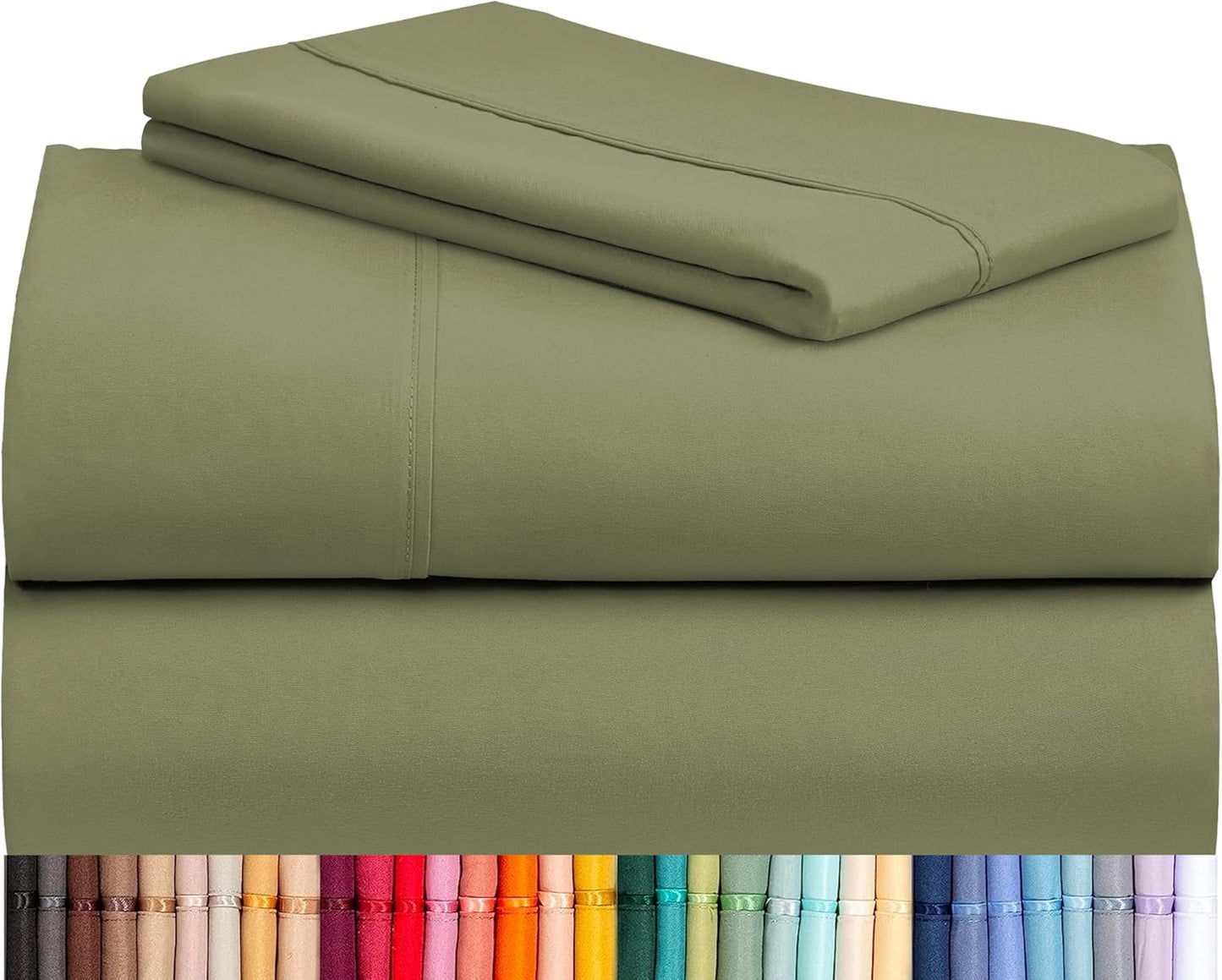 LClub Luxury 4-Piece Cooling Microfiber Sheet Set