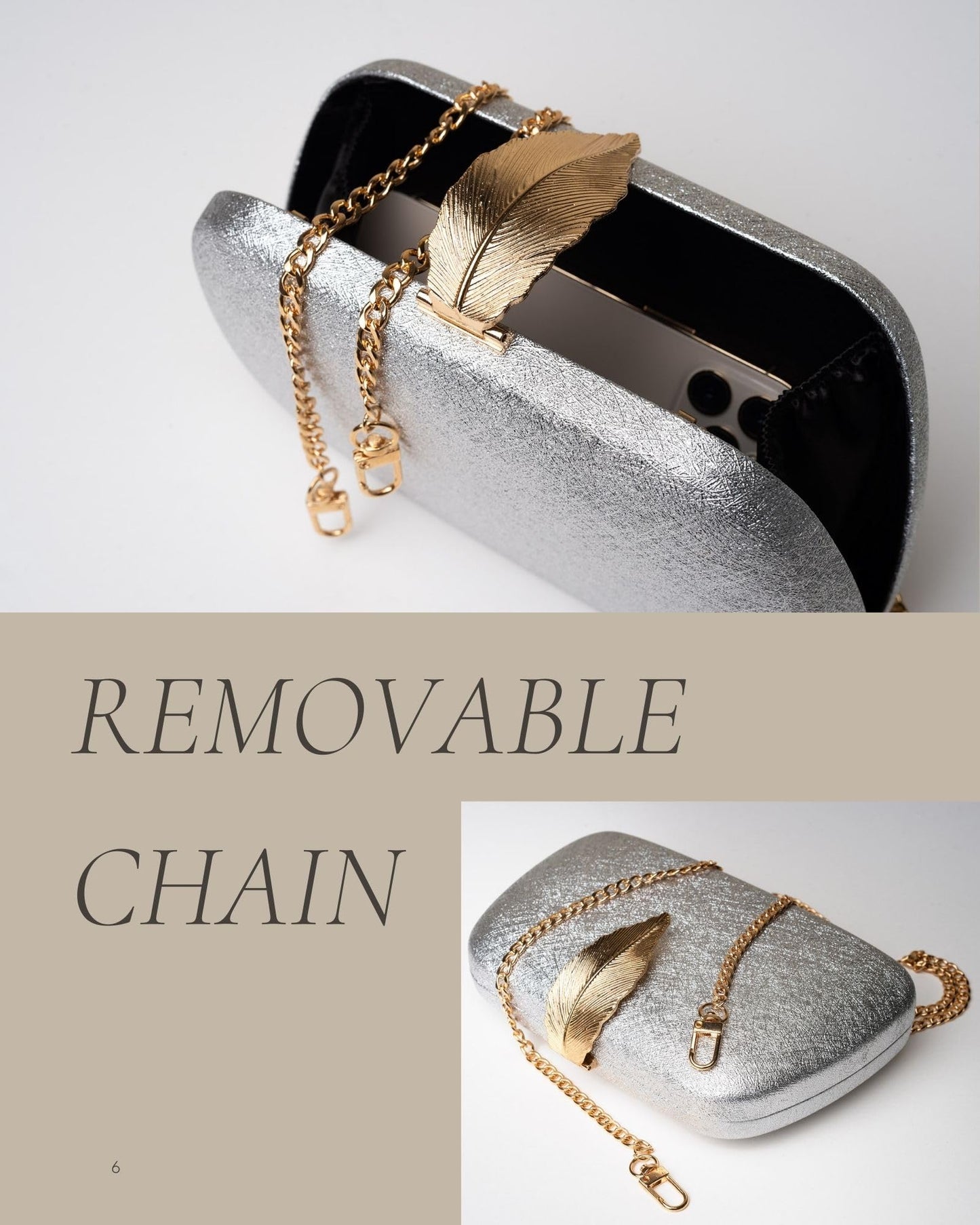 Abendtasche von Before & Ever – Kleine Clutch für die Hochzeit von Frauen – Abendhandtasche für Damen, formelle Umhängetasche, Abendclutch