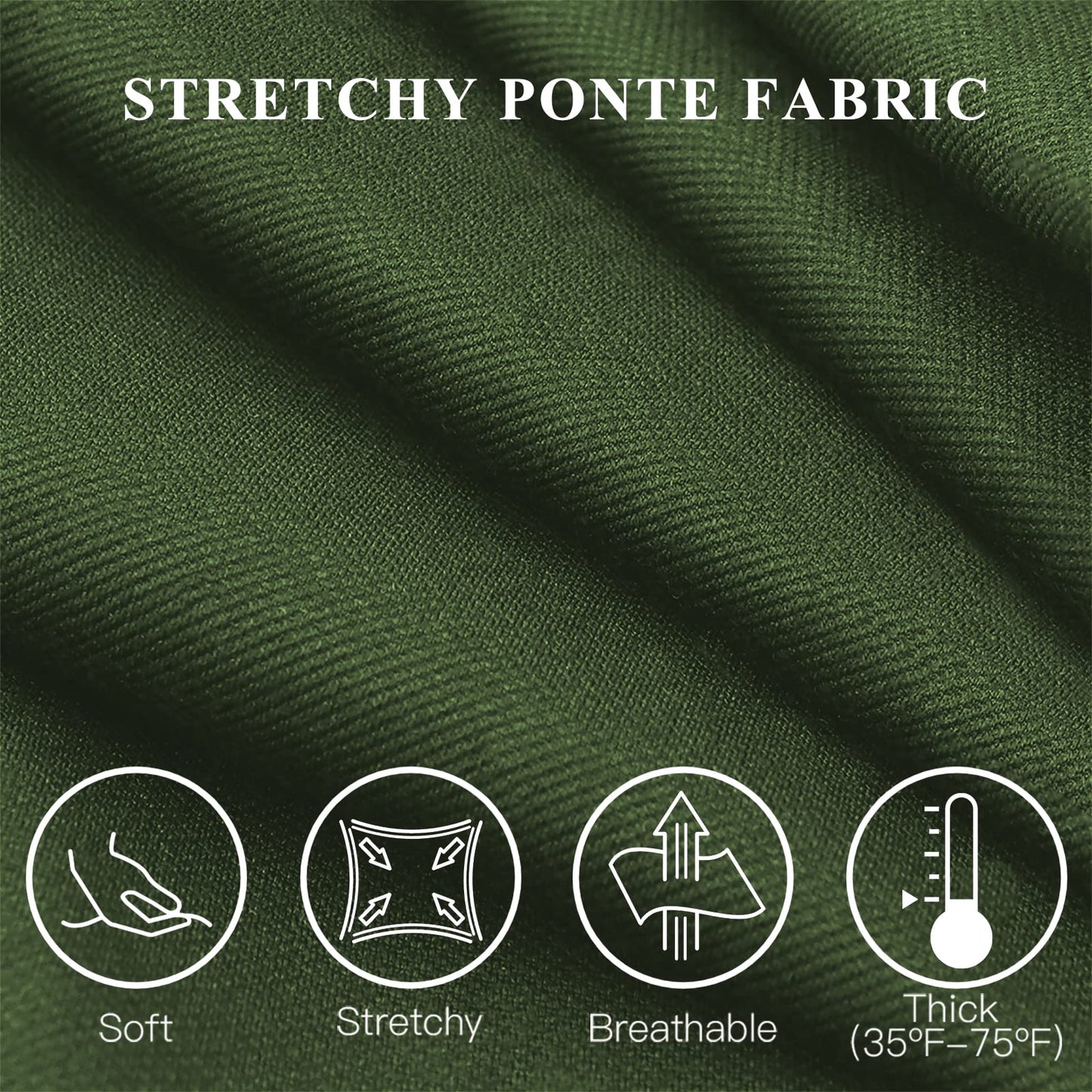 Pantalon extensible pour femme Tapata 28''/30''/32''/34'' avec poches, taille haute, petite, taille standard pour le travail au bureau