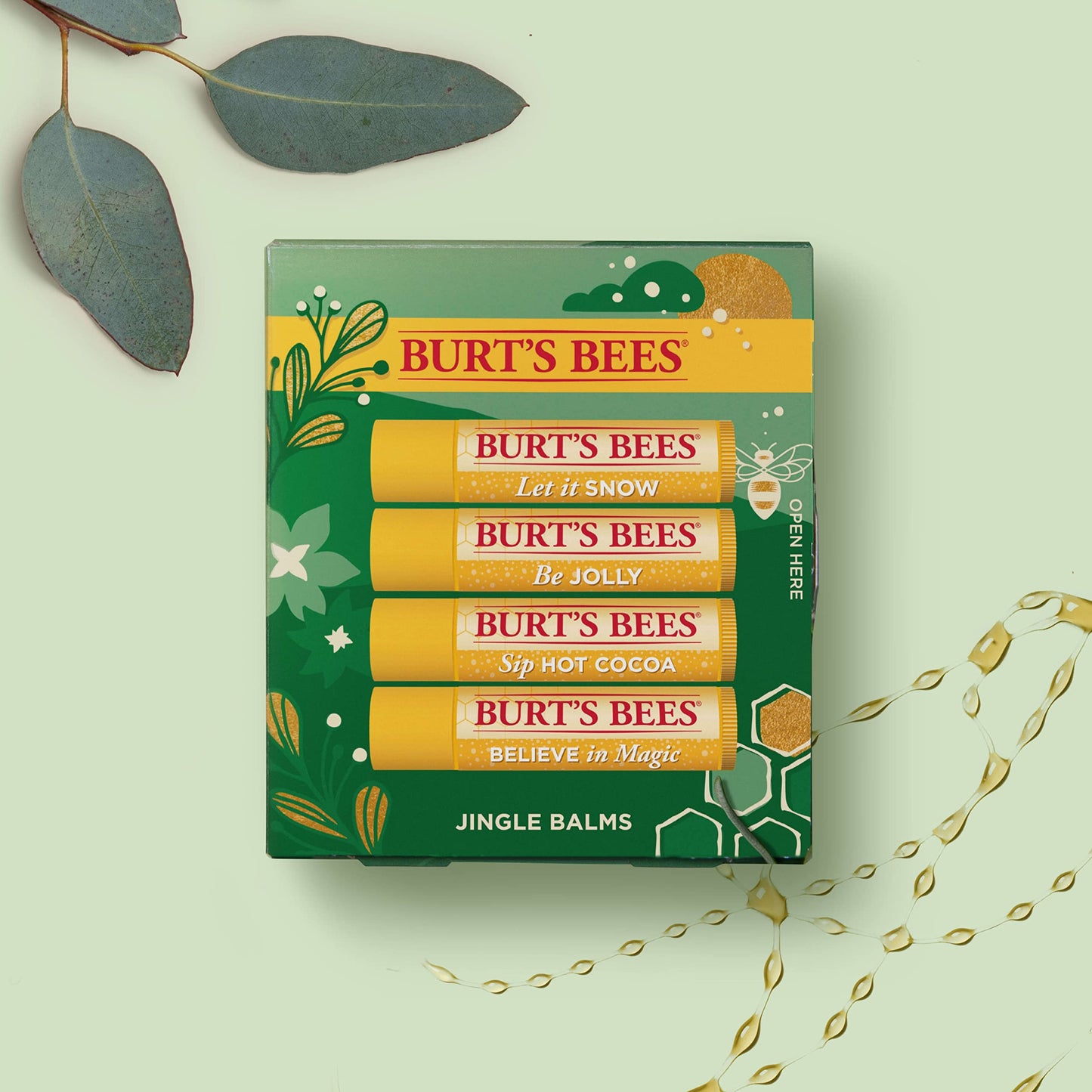 Lip Balm - Beeswax, Strawberry, Coconut and Pear, and Vanilla Bean, With Responsibly Sourced Beeswax, Tint-Free, Natural Origin Lip Treatment, 4 Tubes, 0.15 oz.