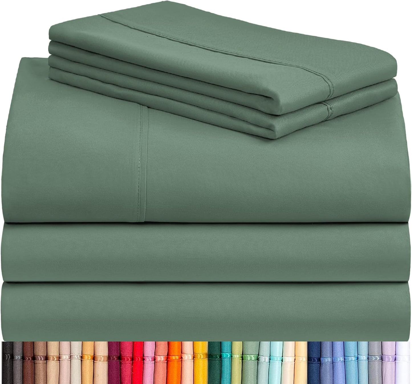 LClub Luxury 4-Piece Cooling Microfiber Sheet Set