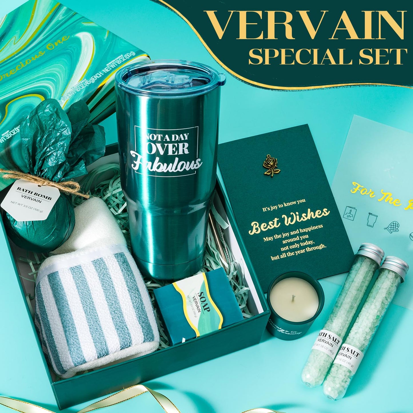 Spa-Geschenke für Frauen, Geschenkset, Selbstpflegeset, Geburtstagsgeschenke, 5-teiliges Rosenbadeset mit Massageöl, Badebombe, Salzpeeling, Seife, Handcreme, Weihnachtsgeschenke für Mama