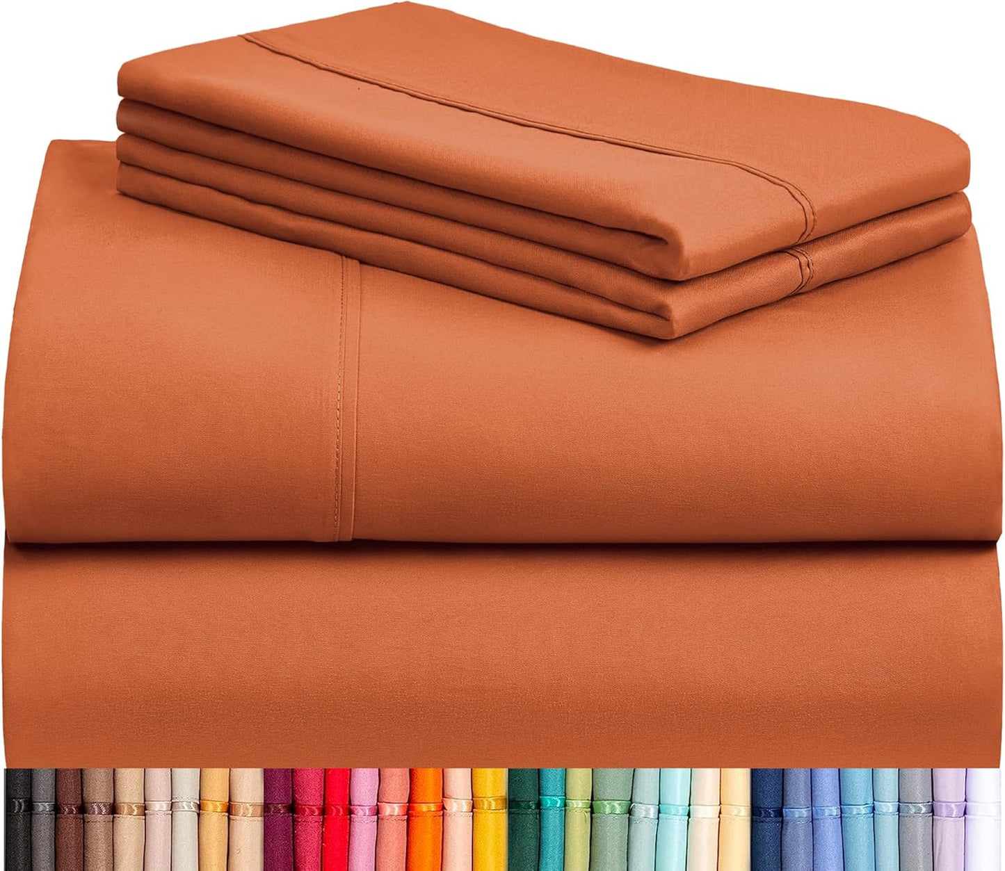 LClub Luxury 4-Piece Cooling Microfiber Sheet Set