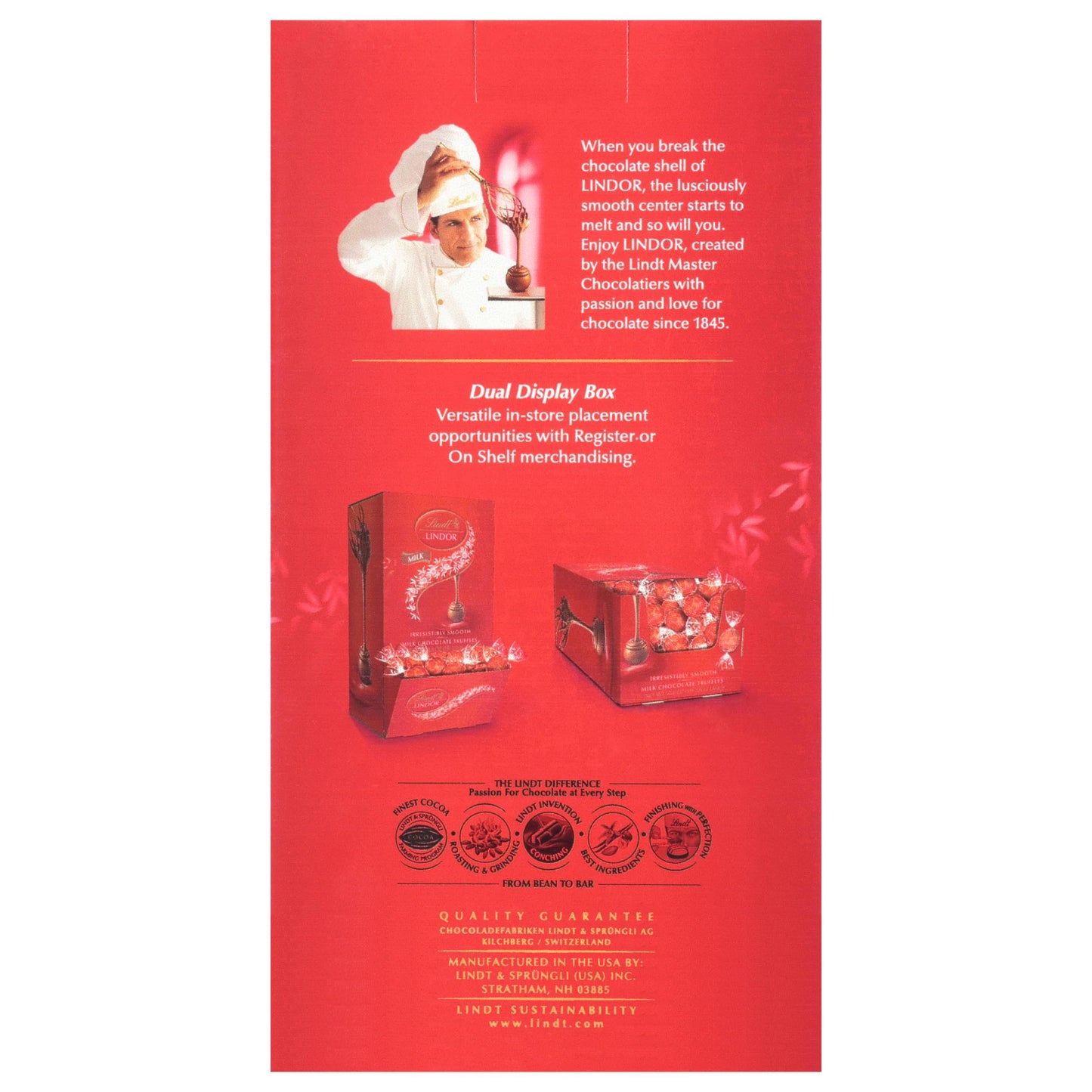 Lindt LINDOR Milk Chocolate Candy Truffles, Milk Chocolate with Smooth, Melting Truffle Center, 25.4 oz., 60 Count