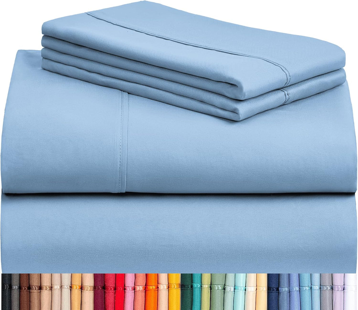 LClub Luxury 4-Piece Cooling Microfiber Sheet Set