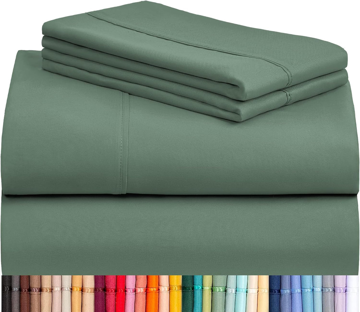 LClub Luxury 4-Piece Cooling Microfiber Sheet Set