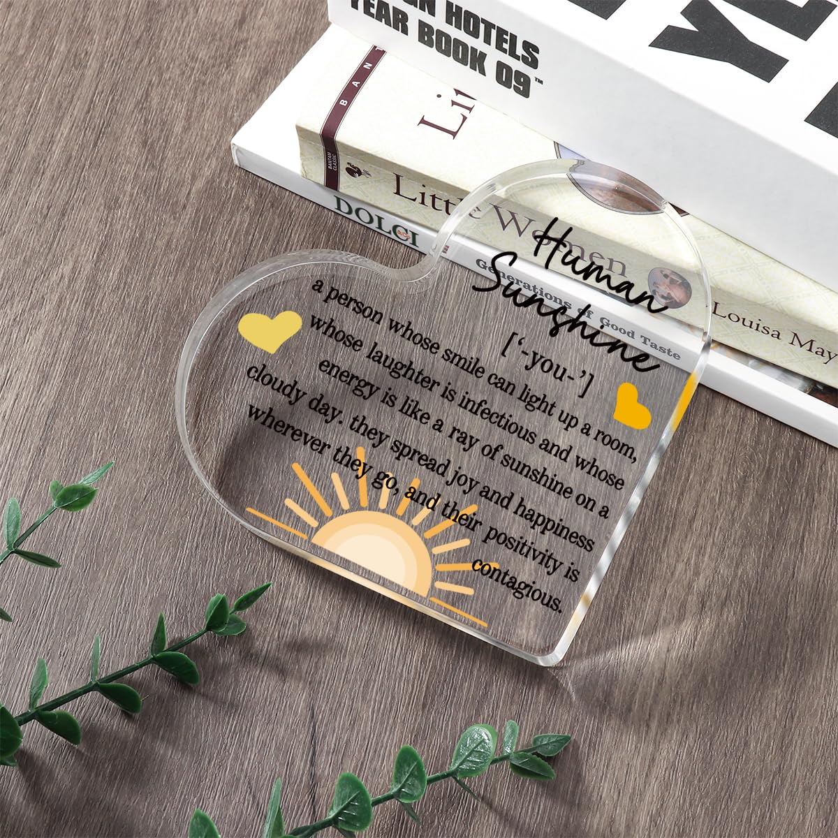 A heartfelt thank-you gift that says it all—beautifully printed on a clear 4.7 x 4.3 inch acrylic sign. Stylish, lightweight, and ready to display on any desk, shelf, or tabletop. Each piece is gift-ready and designed to leave a lasting impression.