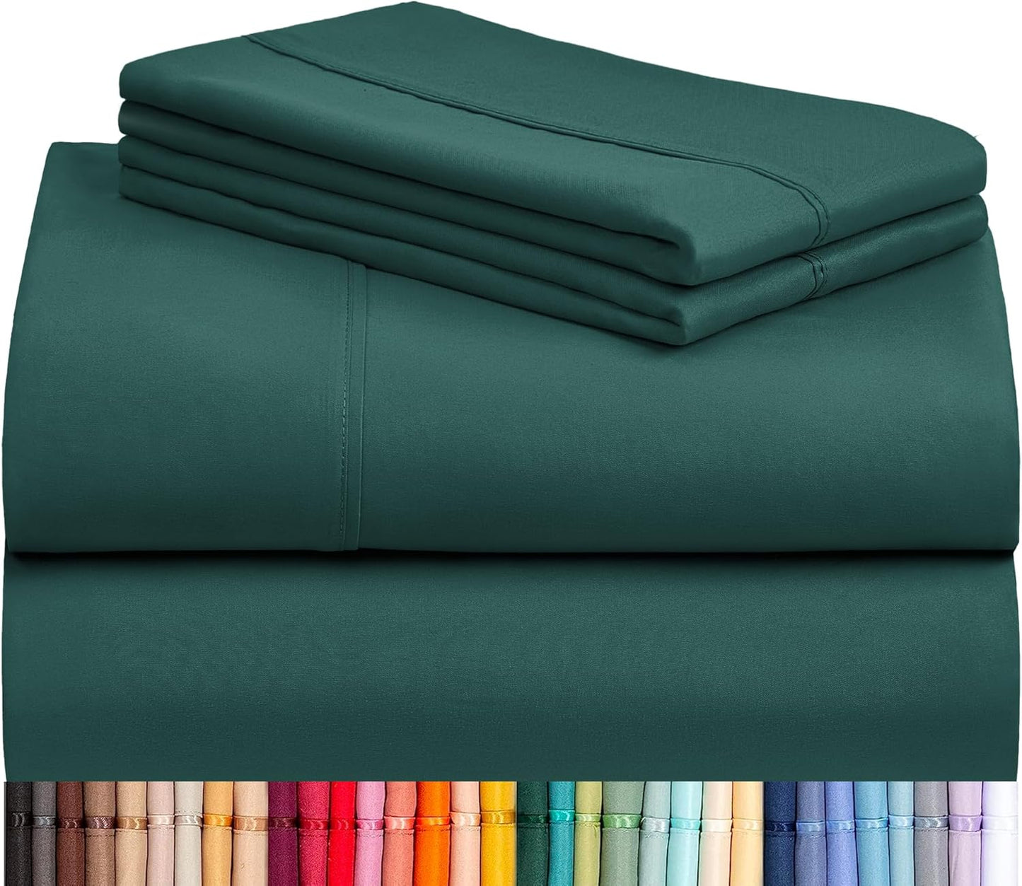 LClub Luxury 4-Piece Cooling Microfiber Sheet Set