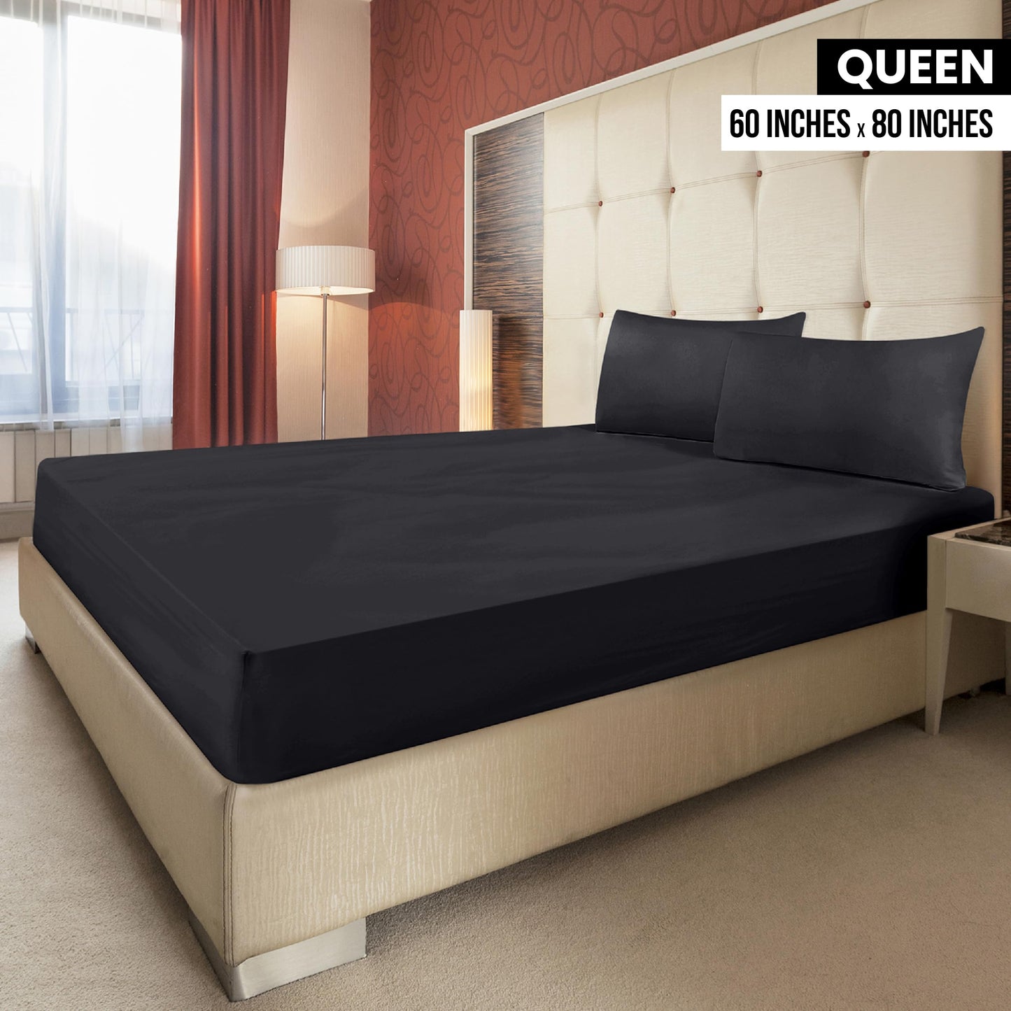 Utopia Bedding Spannbettlaken für Queensize-Betten – Großpackung mit 6 Spannbettlaken – weiche gebürstete Mikrofaser – tiefe Taschen – schrumpft und verblasst nicht – pflegeleicht (grau)