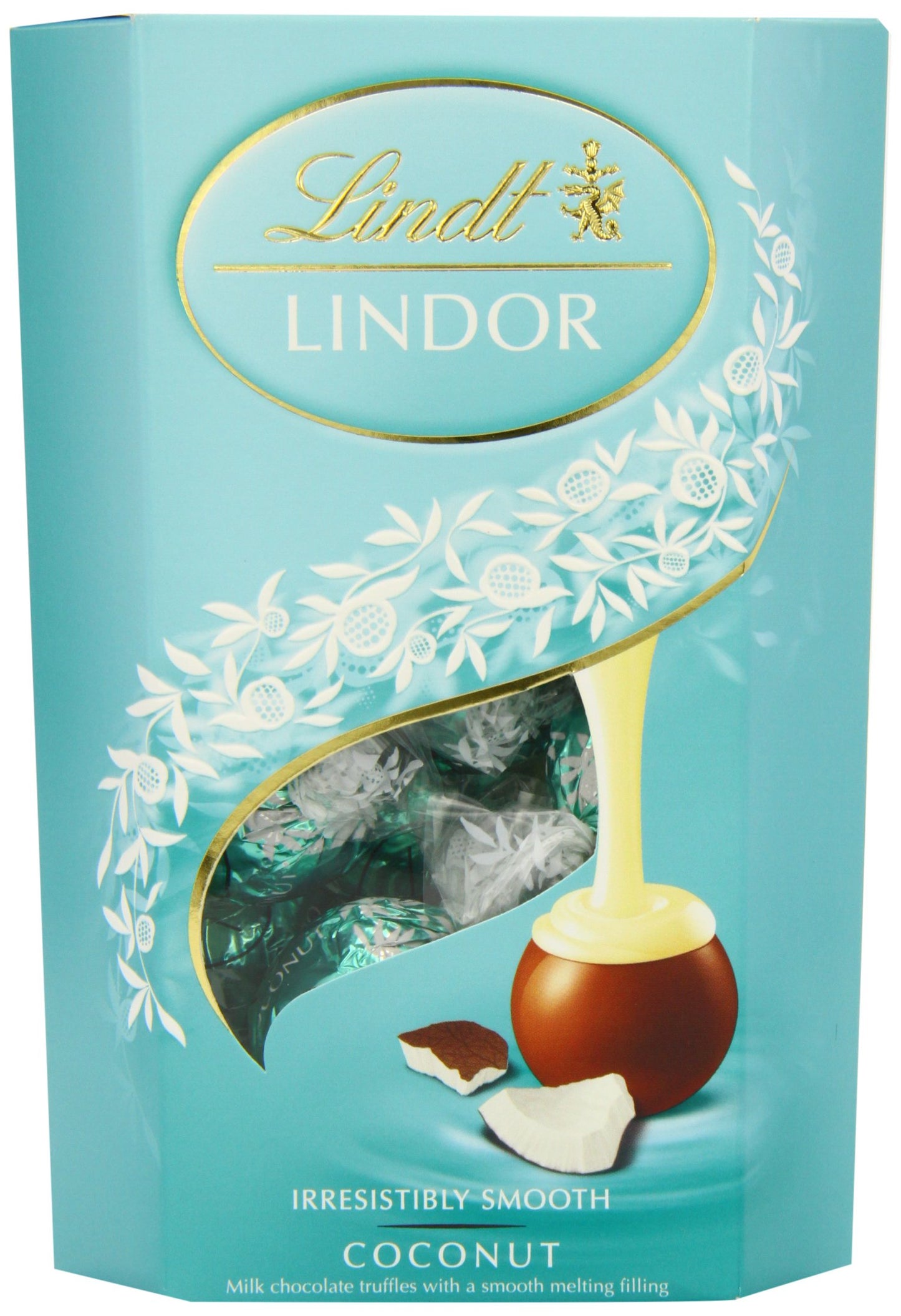 Lindt LINDOR Milk Chocolate Candy Truffles, Milk Chocolate with Smooth, Melting Truffle Center, 25.4 oz., 60 Count