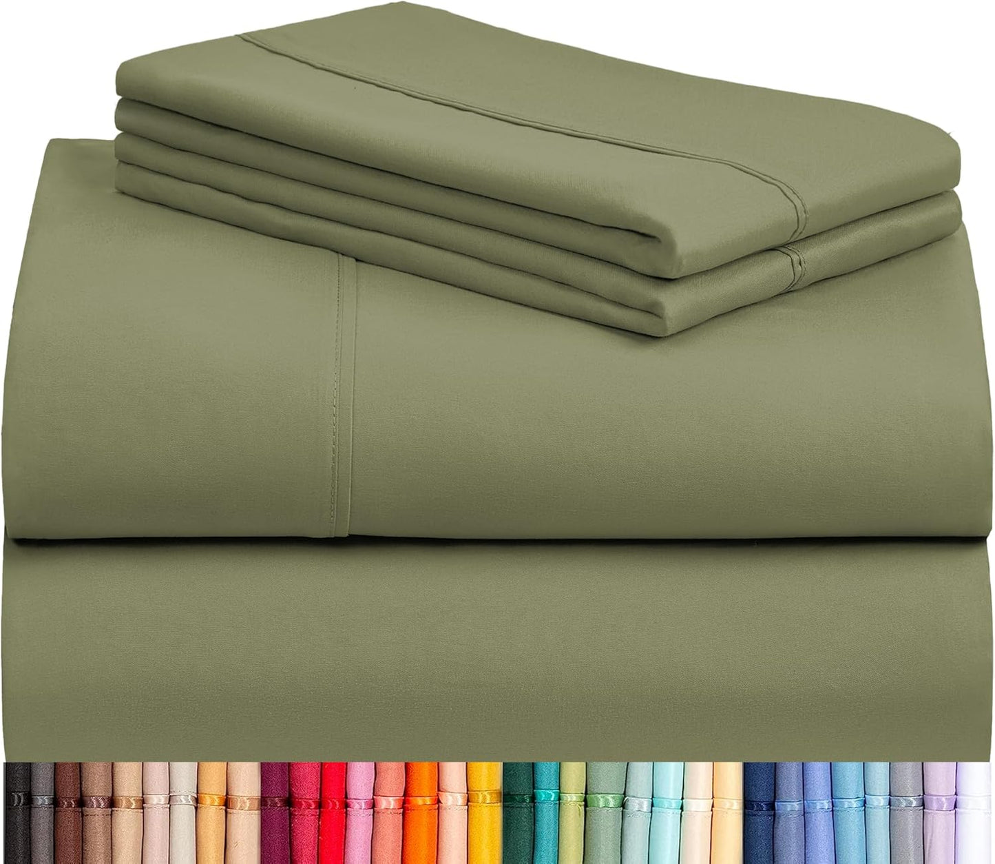 LClub Luxury 4-Piece Cooling Microfiber Sheet Set
