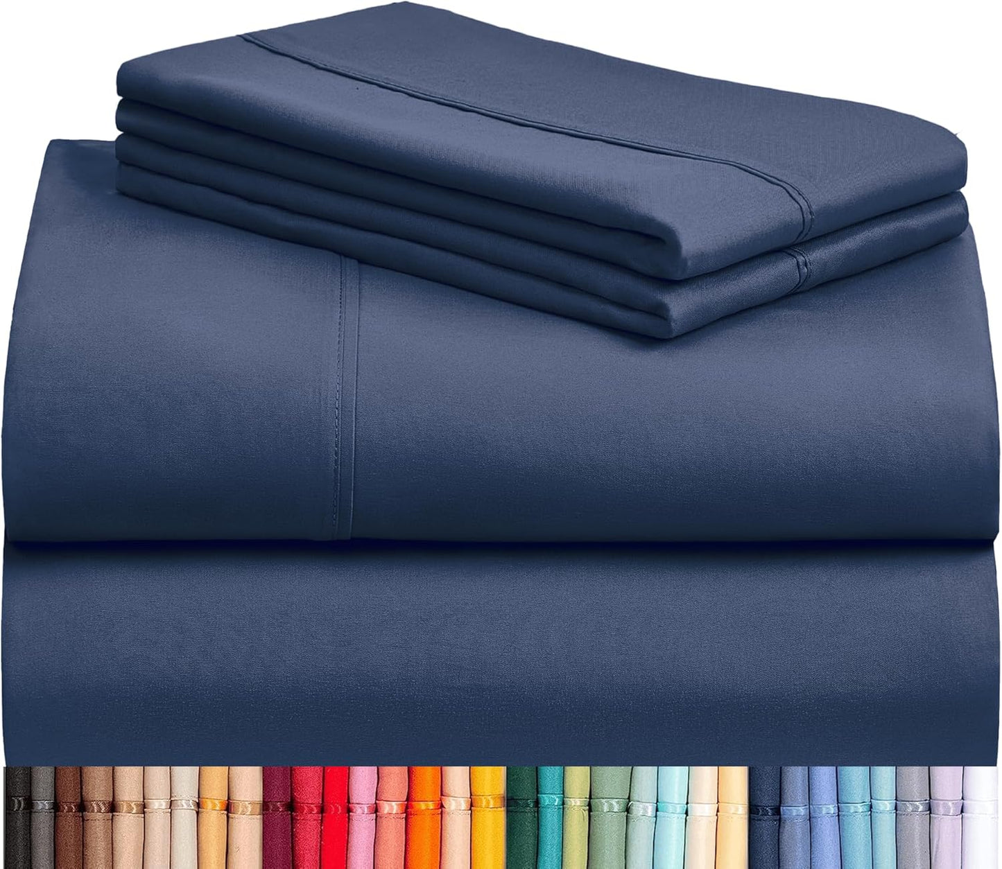 LClub Luxury 4-Piece Cooling Microfiber Sheet Set