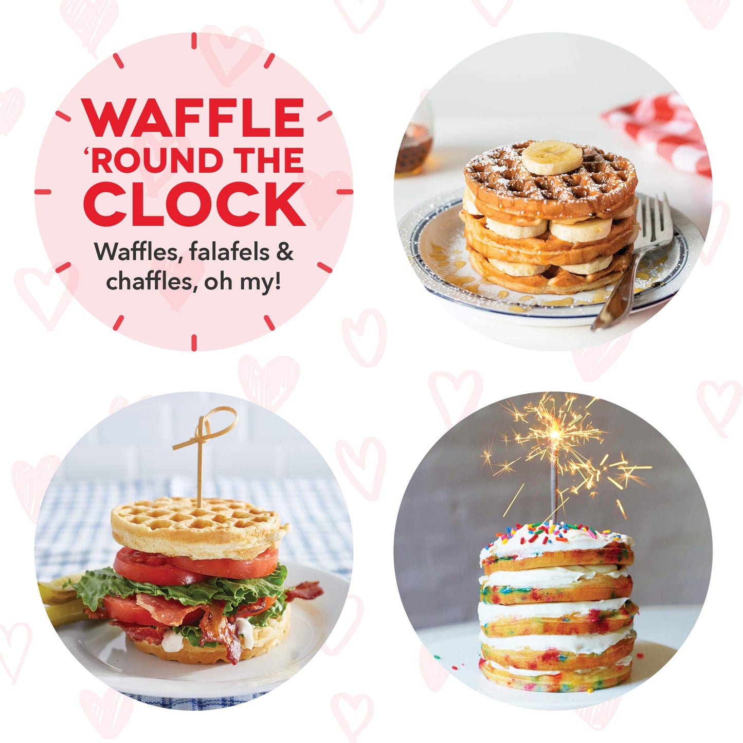 DASH Mini Maker for Individual Waffles, Hash Browns, Keto Chaffles with Easy to Clean, Non-Stick Surfaces, 4 Inch, White Pineapple