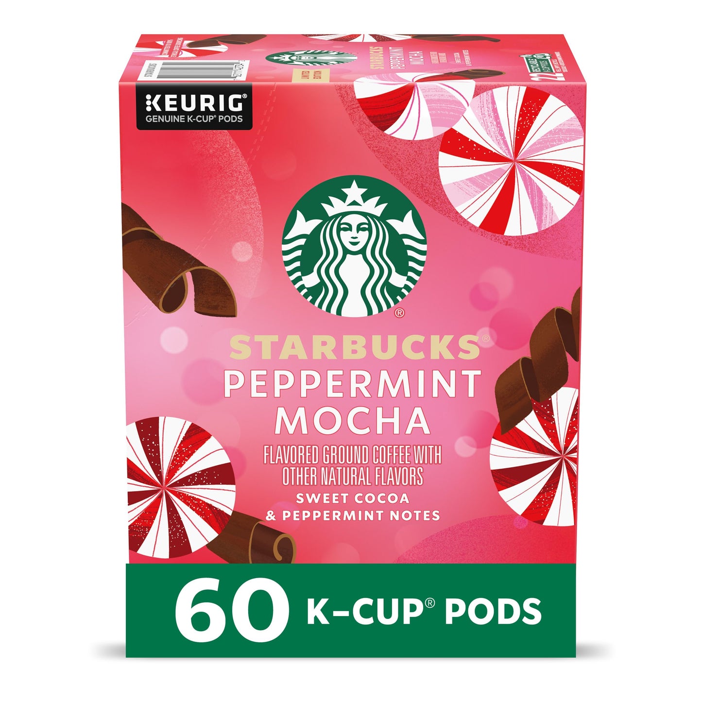 Starbucks K-Cup-Kaffeepads, natürlich aromatisiertes Kaffee-Vielfaltspaket für Keurig-Kaffeemaschinen, 100 % Arabica, 1 Schachtel (40 Pads)