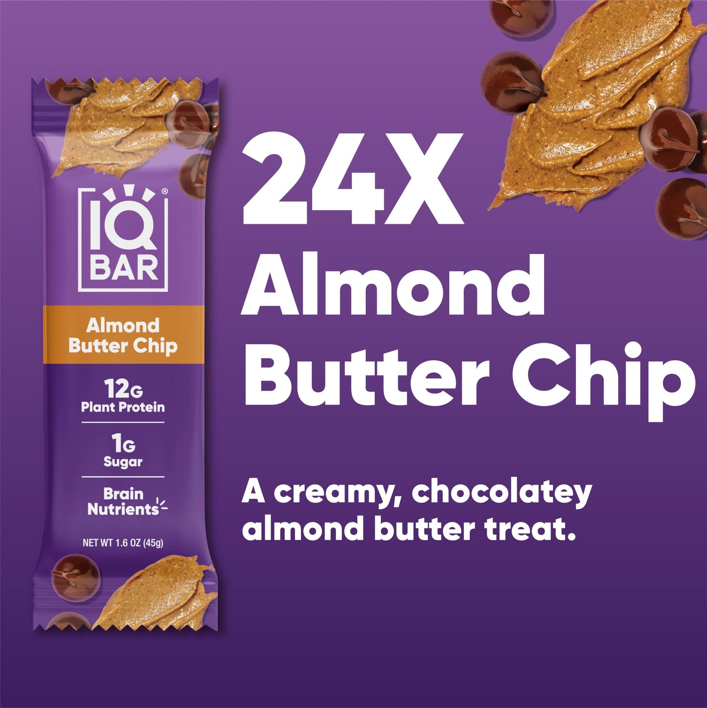 IQBAR Brain and Body Plant Protein Bars - 7 Bar Sampler Pack - Gluten Free, High Fiber, Vegan Snacks - Low Sugar Meal Replacement